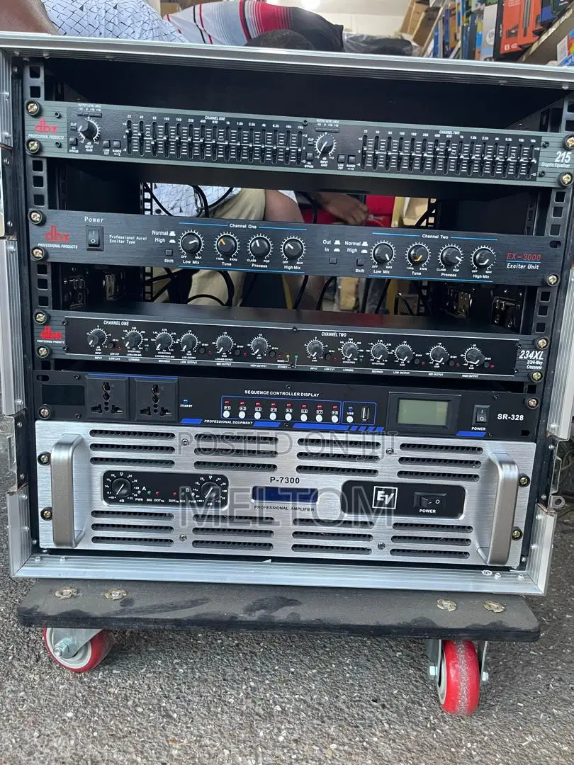 Loaded 12U Rack/Flight Case for Mid Range Speakers