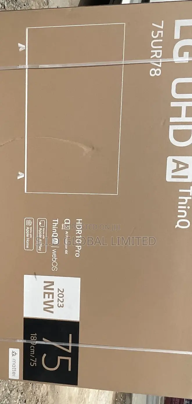 Brand New LG UR78 75 Inch Smart UHD TV