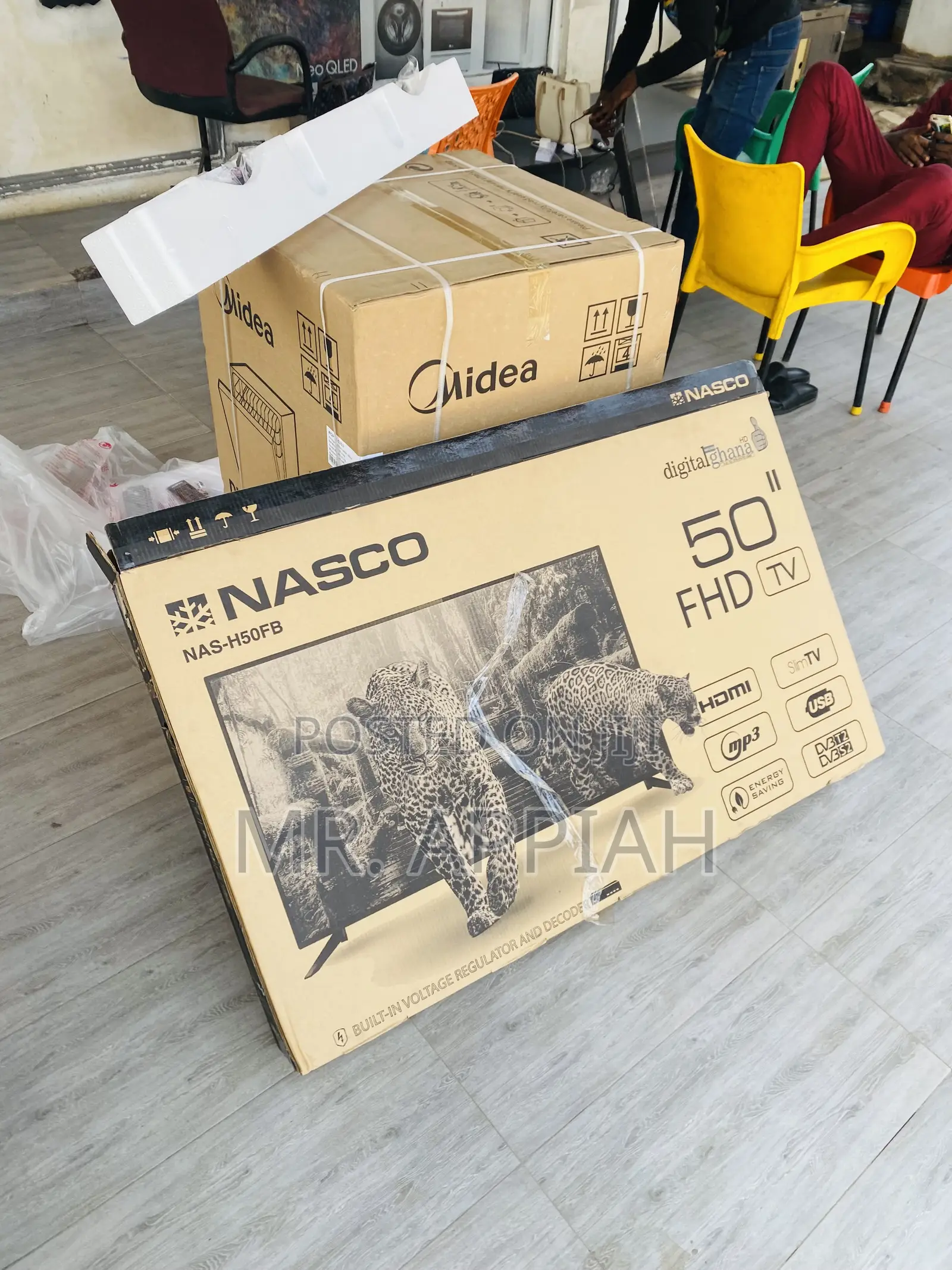 Long Lasting Nasco 50 Inch Digital Satellite Led Tv(Black).