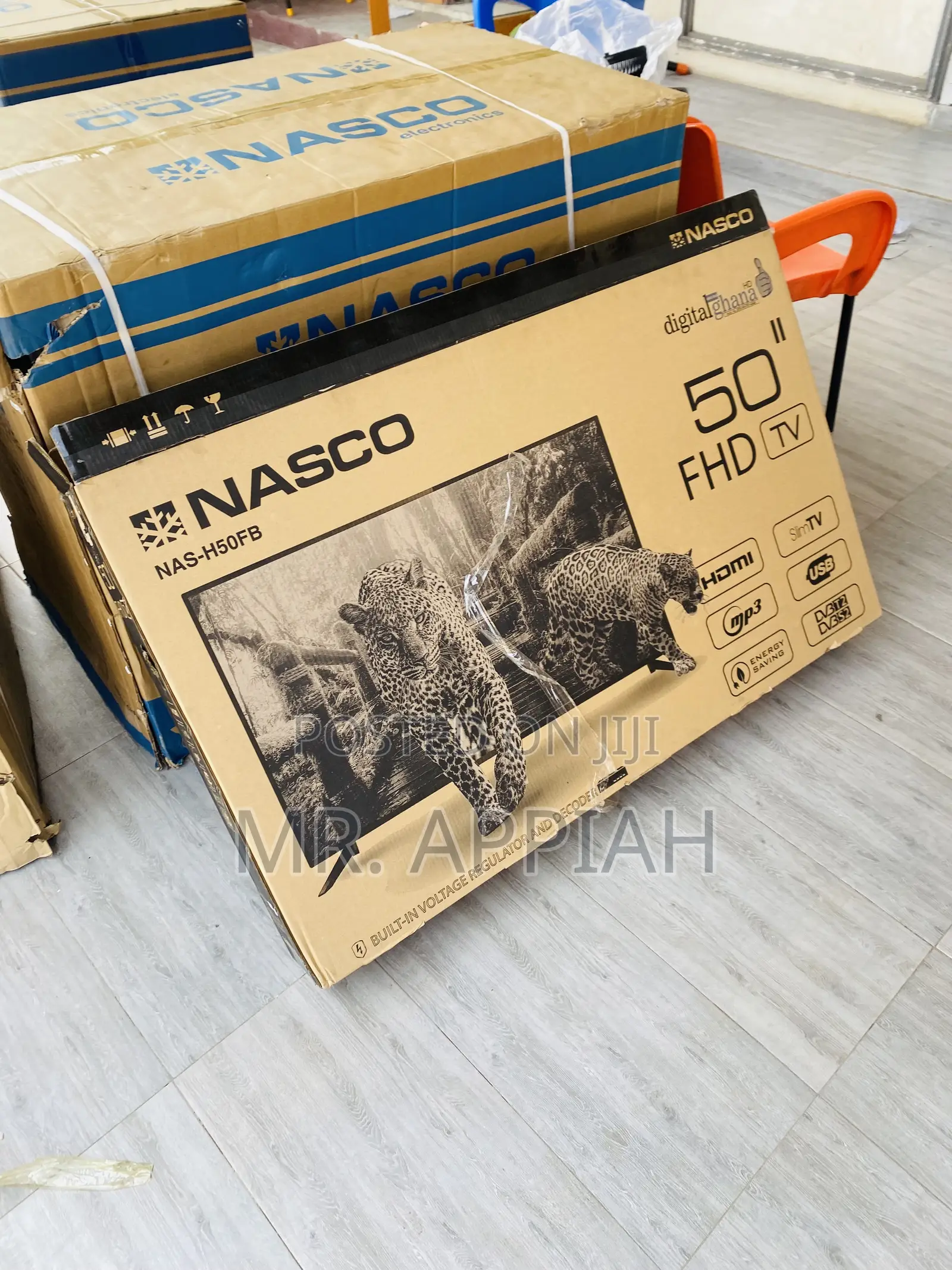 Long Lasting Nasco 50 Inch Digital Satellite Led Tv(Black).