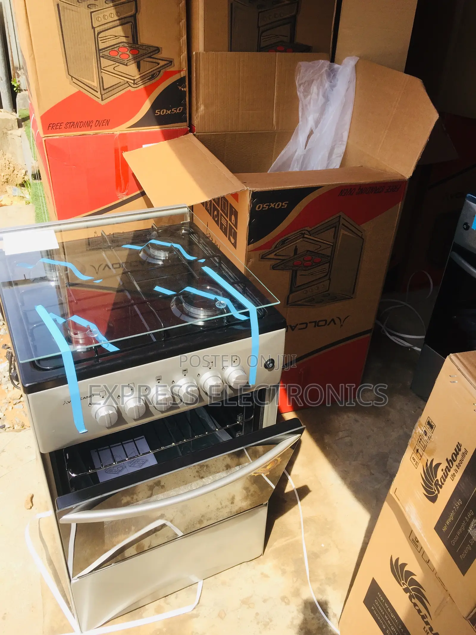 New  Volcano Sliver Gas Stove Oven 4burner 50/50.