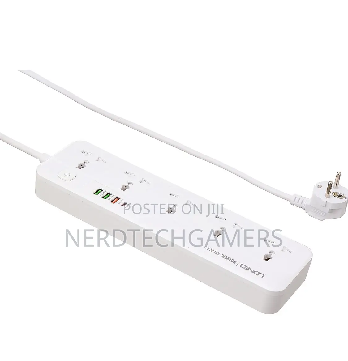 LDNIO SC5415 Surge Fast Charging Power Strip - White