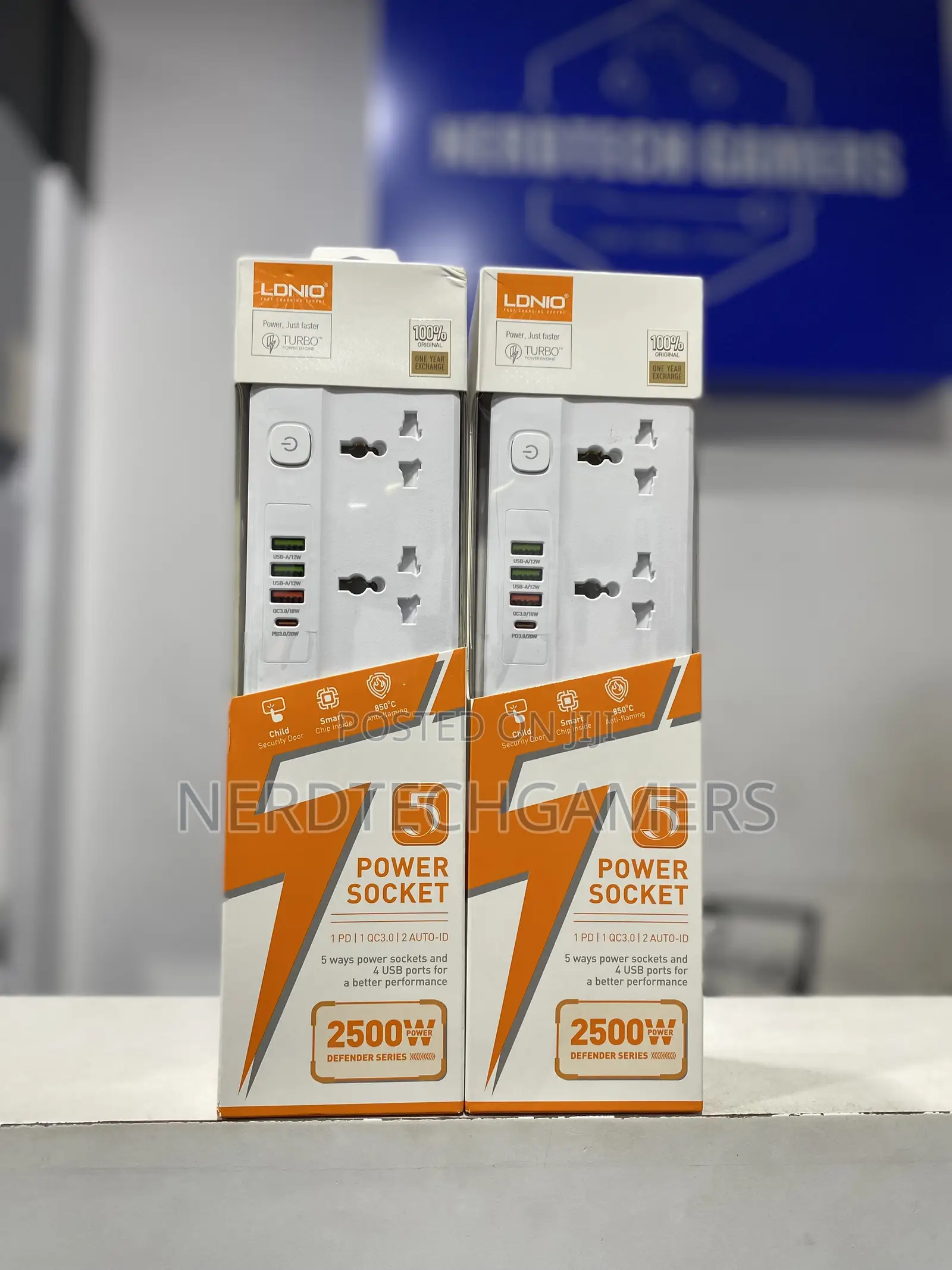 LDNIO SC5415 Surge Fast Charging Power Strip - White