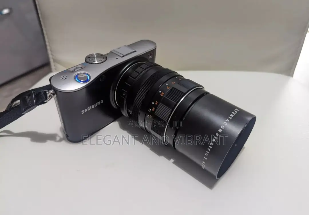 Samsung Nx100 Camera With 20-50mm Lens+ Pentacon 2.8 135mm