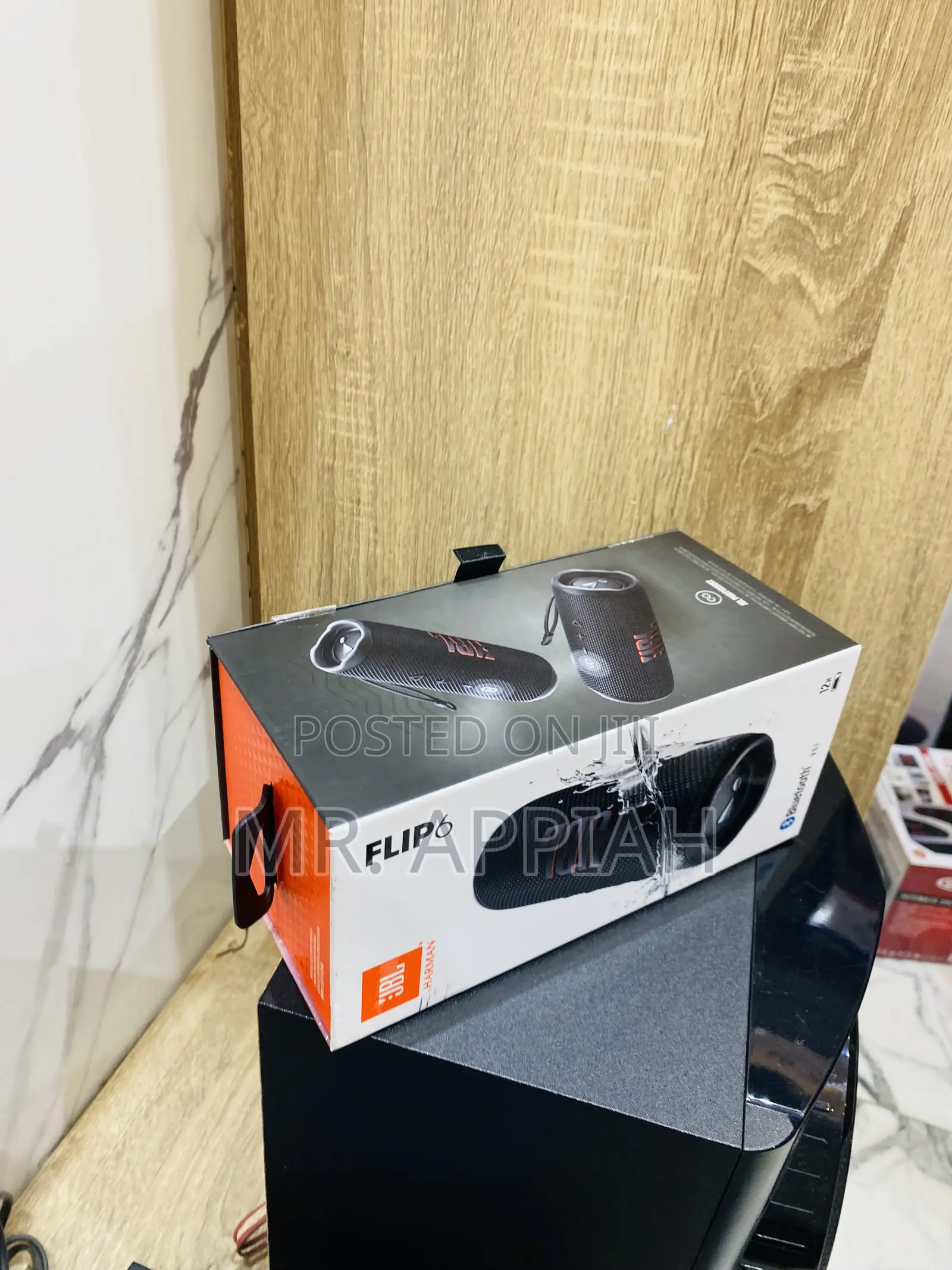 Original JBL Flip 6 Wireless Bluetooth Speaker(Black).