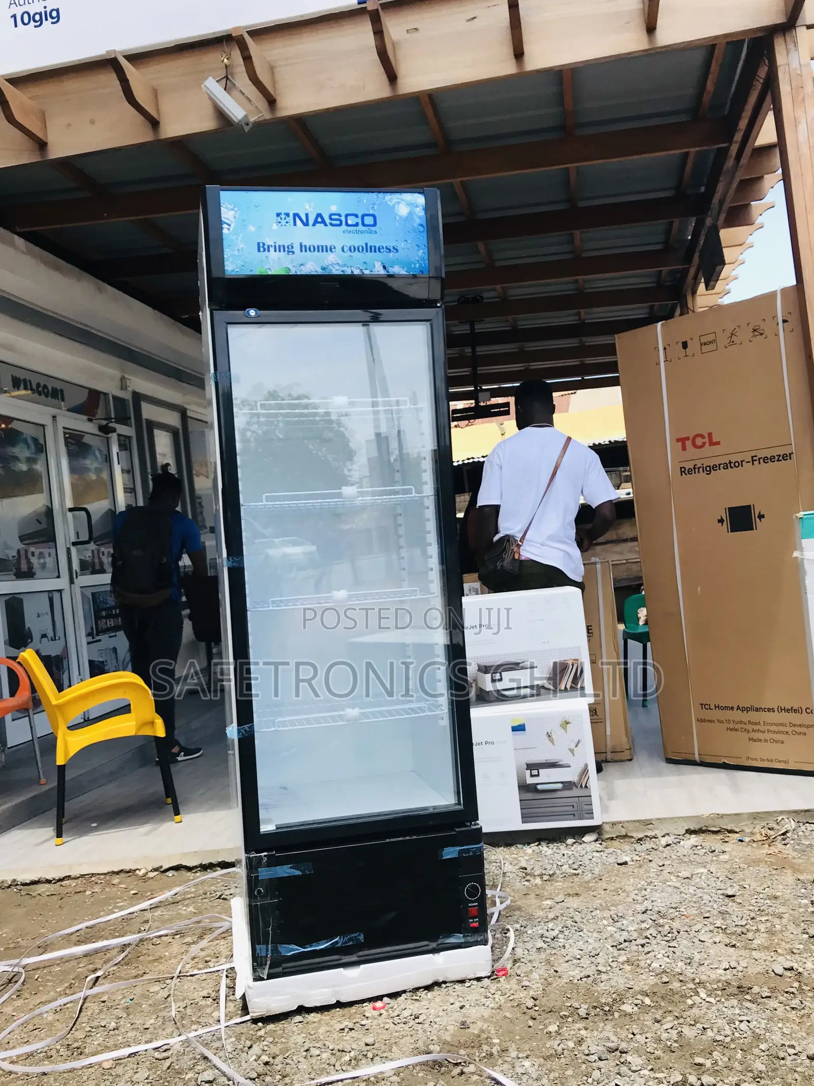 Reliable Singledoor Display Nas-Fl400-1dr Glass Fridge