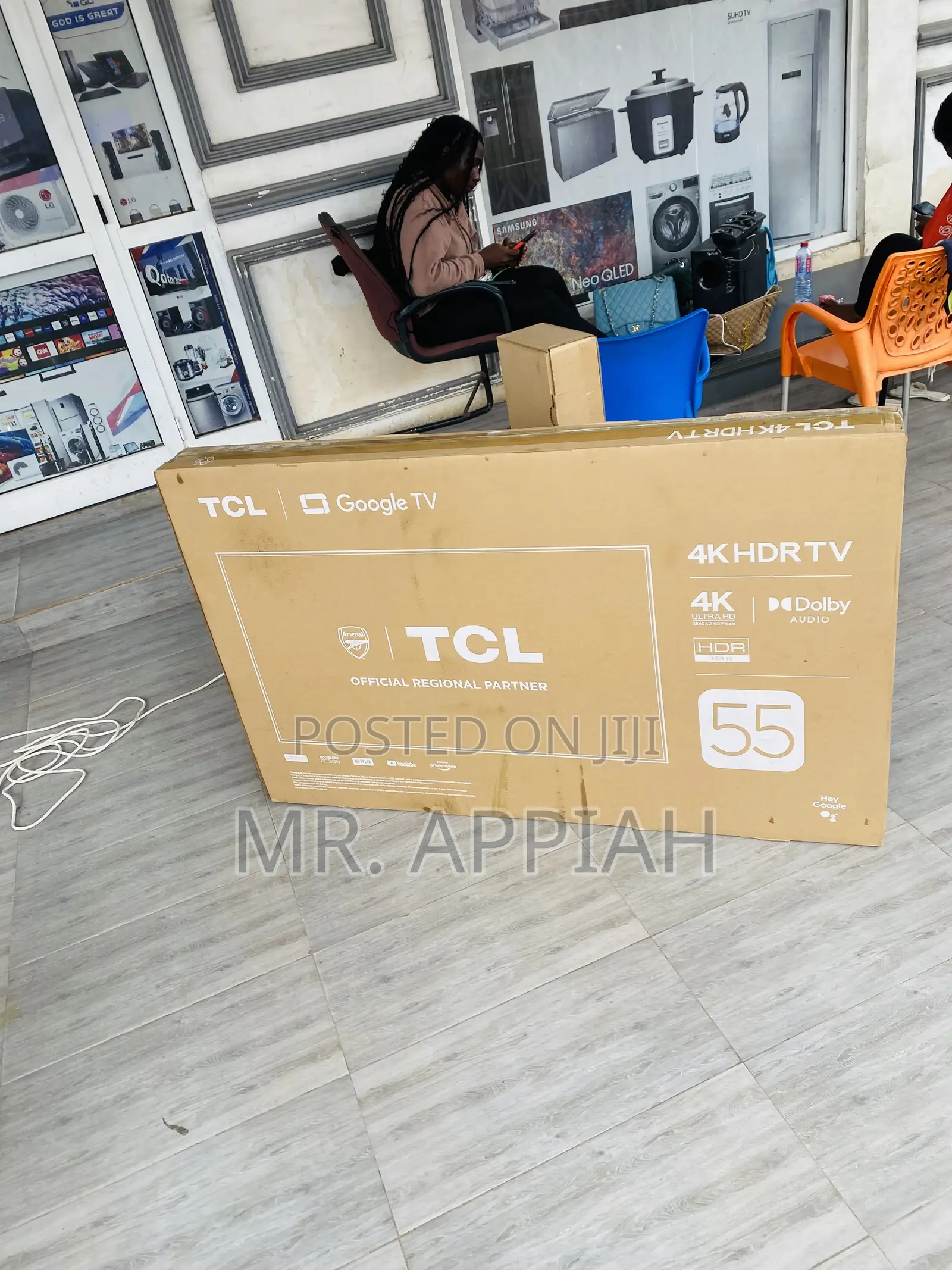 TCL 55p635 Led Uhd 55" Smart Android Television(Black).