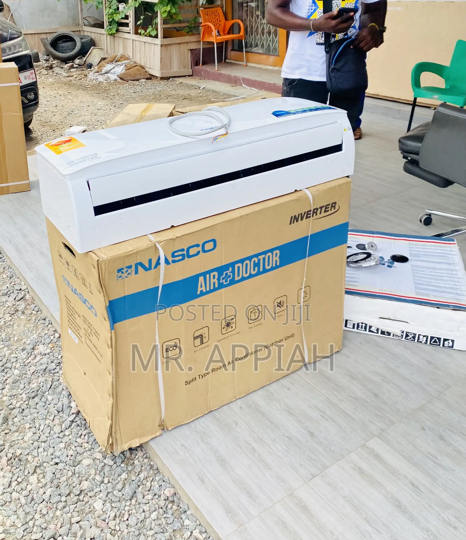 Original Nasco 2.5hp Air Doctor Inverter Ac(White).