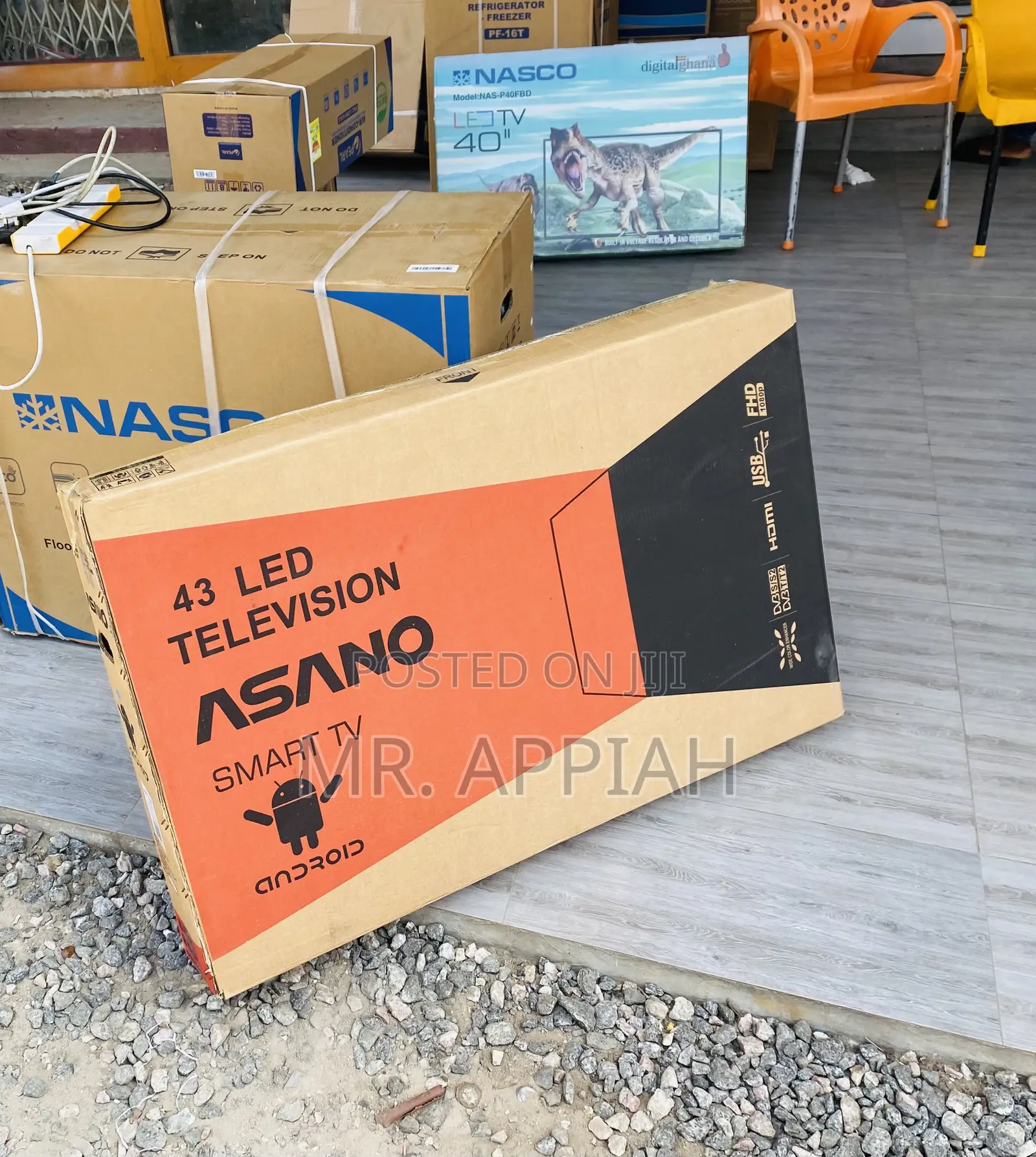 Quality 42 Inch Asano Digital Satellite Smart Tv(Black).