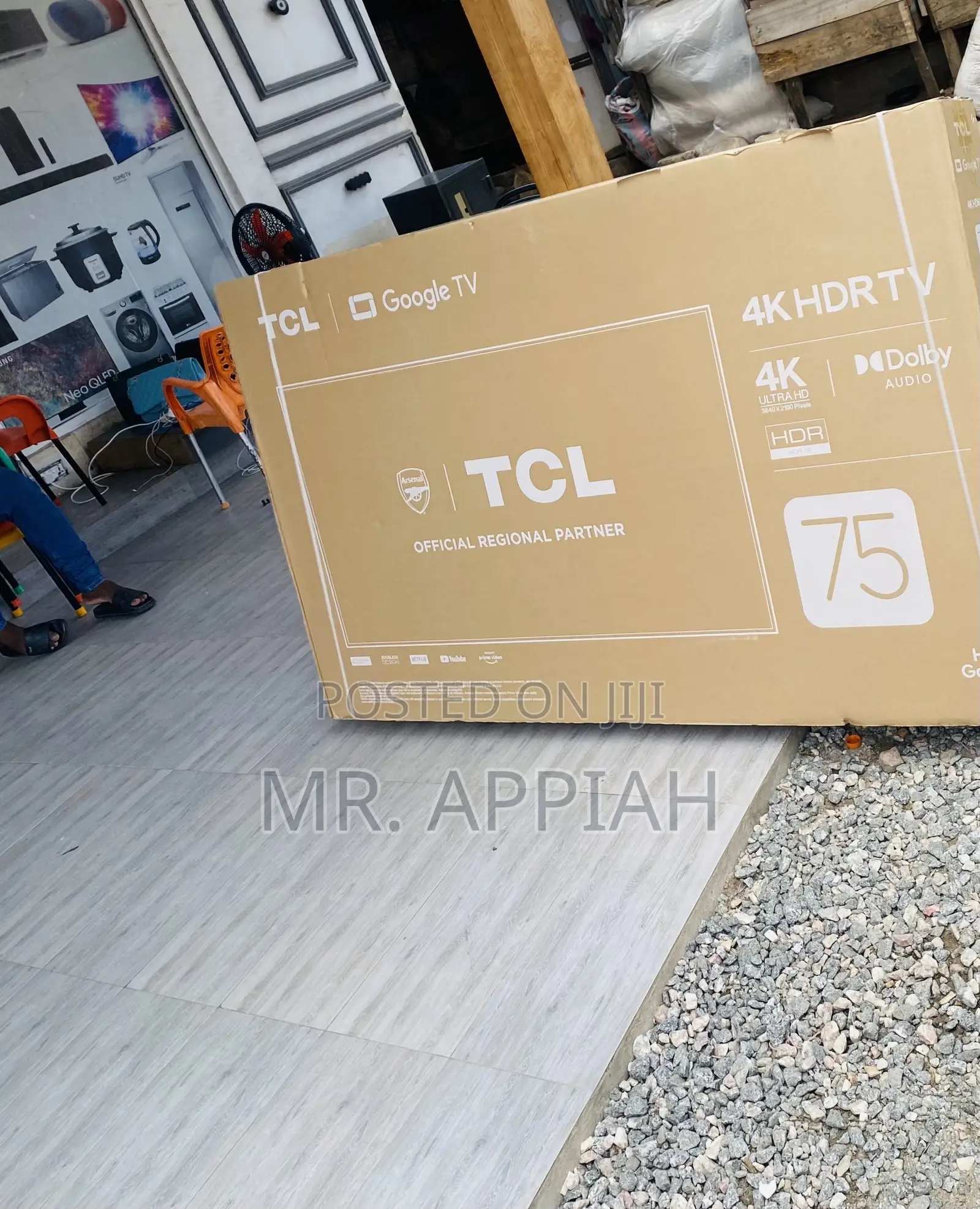 Adorable TCL Led 75p635 Uhd Smart Android Television.