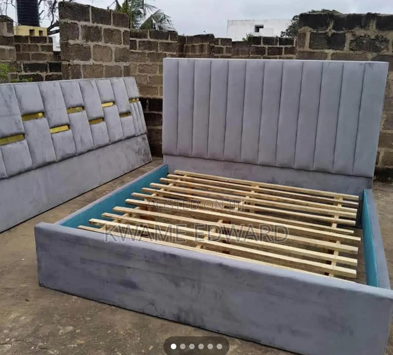 King Size Bed Frame Ash Color Available for Pickup Anytime