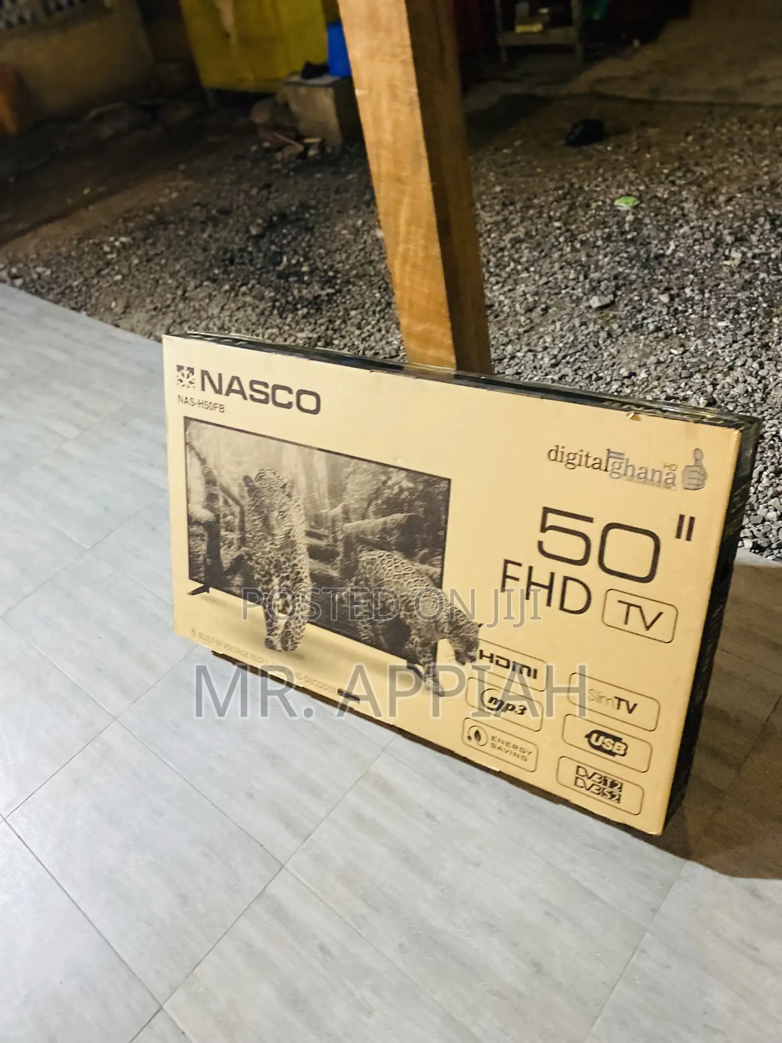 Sealed in Box Nasco 50 Inch Led FHD Digital Satellite Tv.