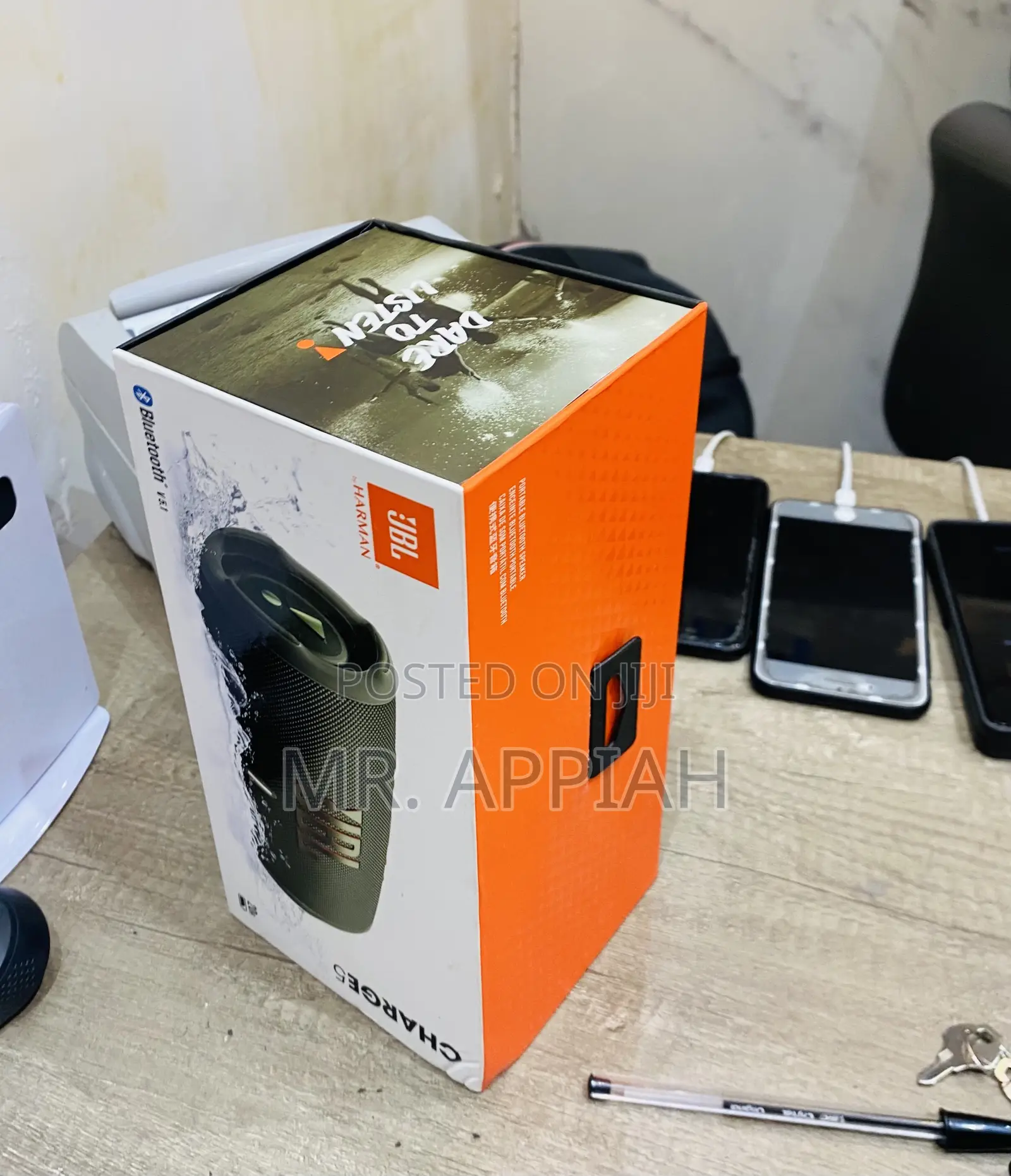 Affordable JBL Charge 5 Portable Bluetooth Speaker(Green).