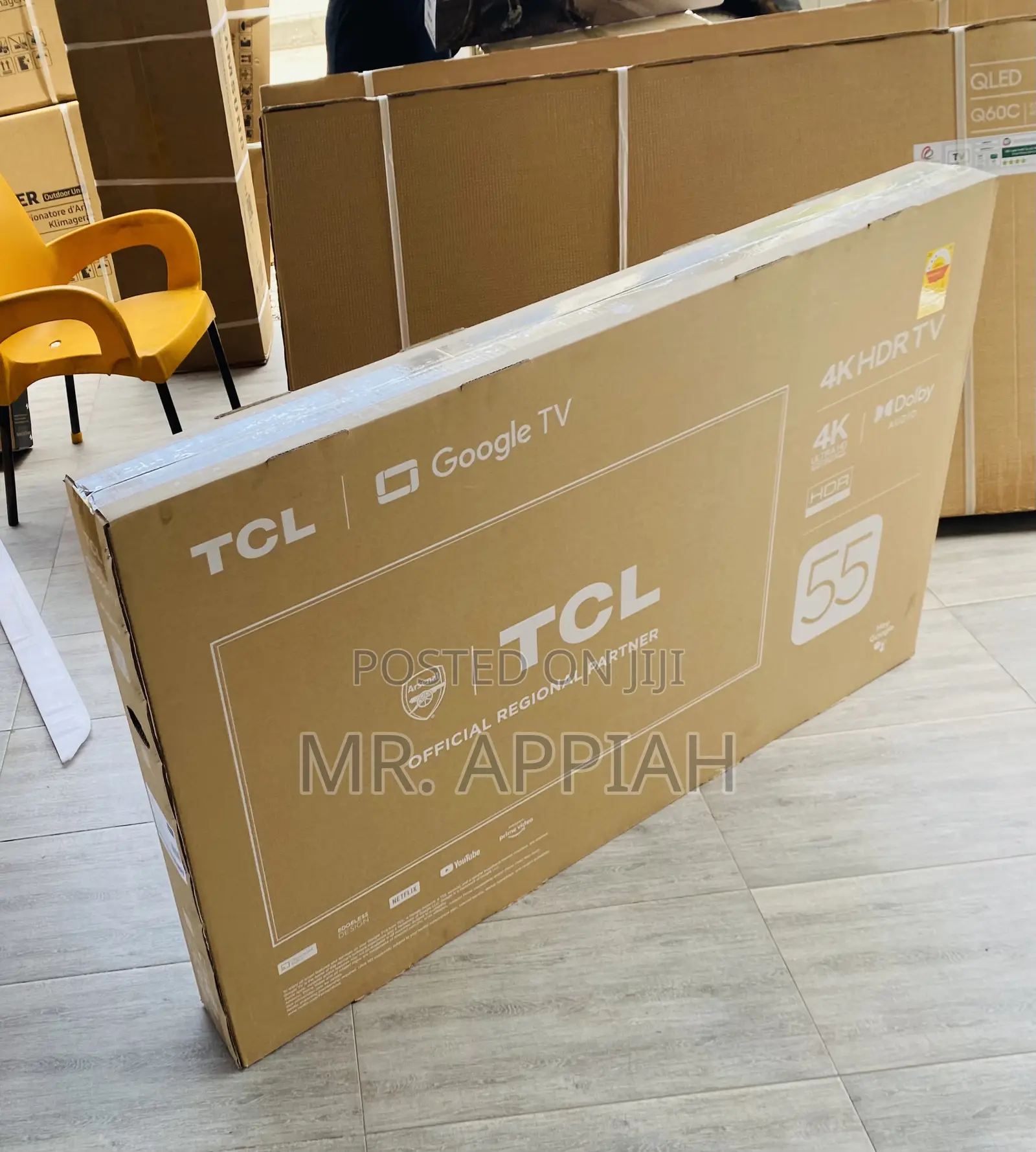 Shop Classic TCL 55p635 55” Uhd Smart Android Tv,Black