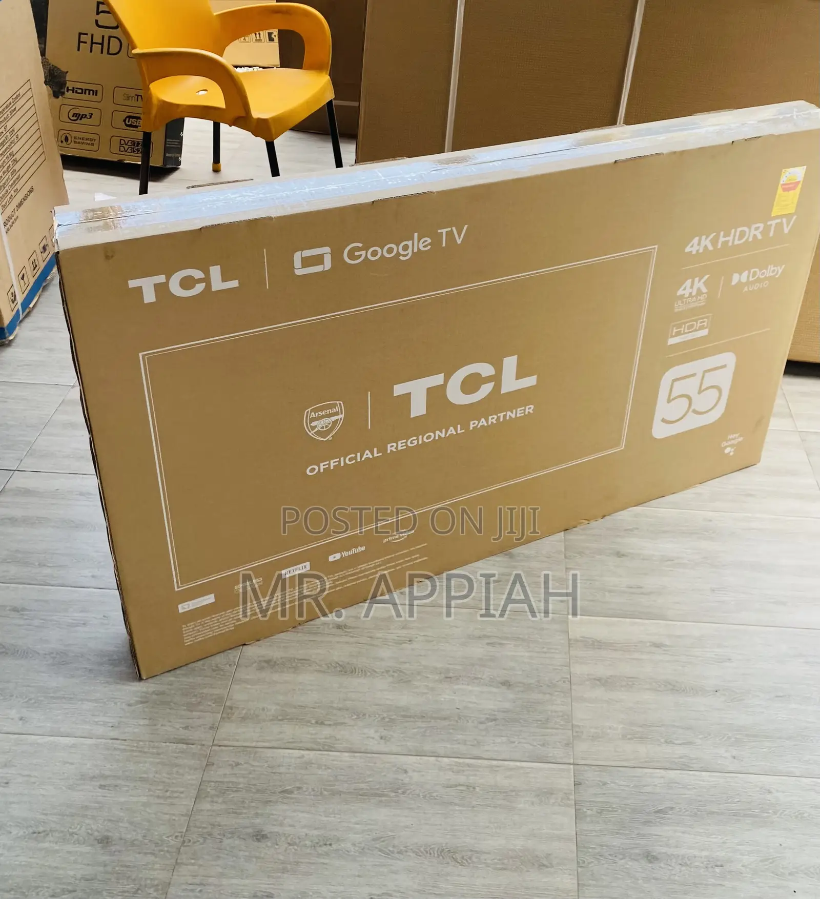 Shop Classic TCL 55p635 55” Uhd Smart Android Tv,Black
