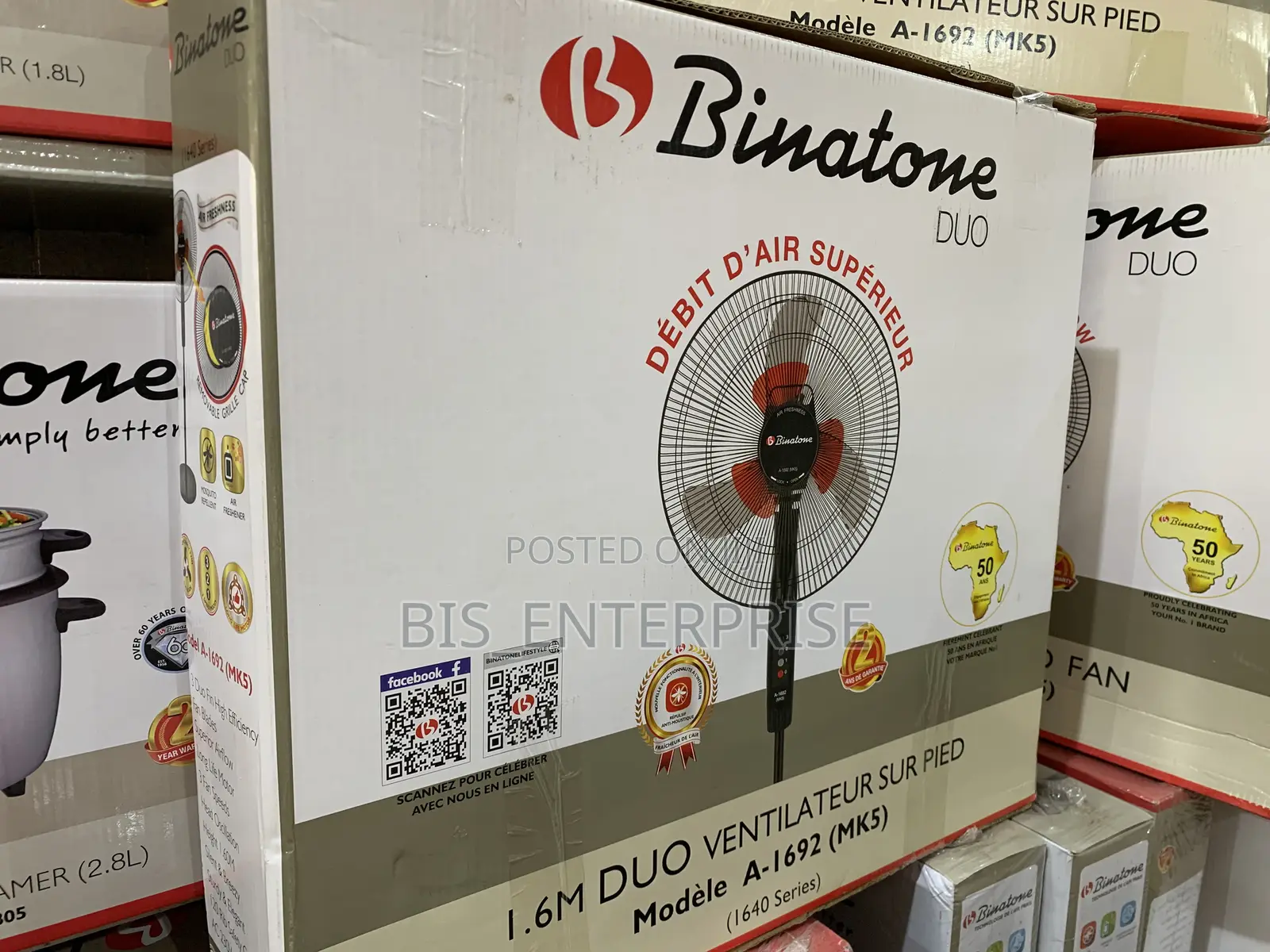 Binatone Quality Standing Fan a-1692