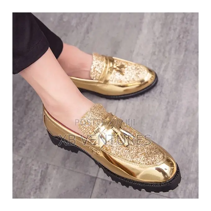 Classic Formal Golden Shoe