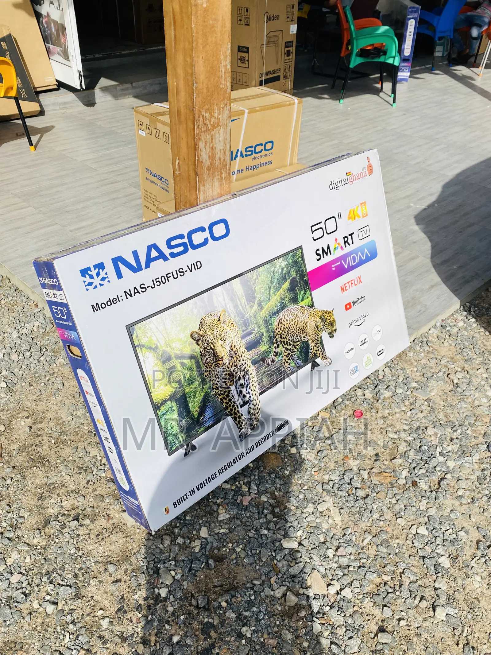 Original Nasco 50 Inch Led Uhd Smart Tv(Black)