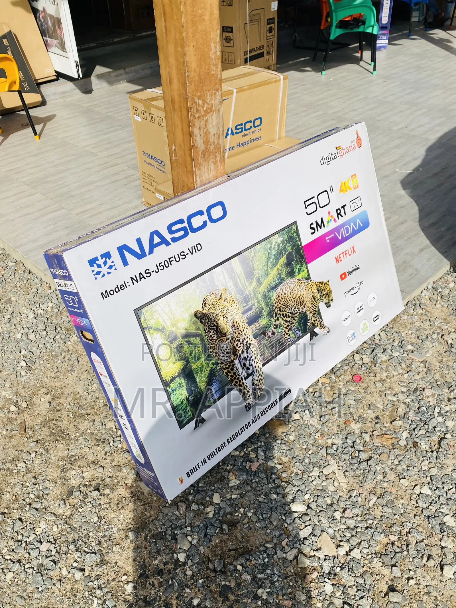 Original Nasco 50 Inch Led Uhd Smart Tv(Black)