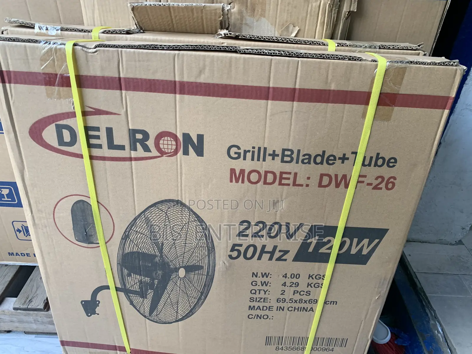 26” Inches Delron Industrial Wall Fan