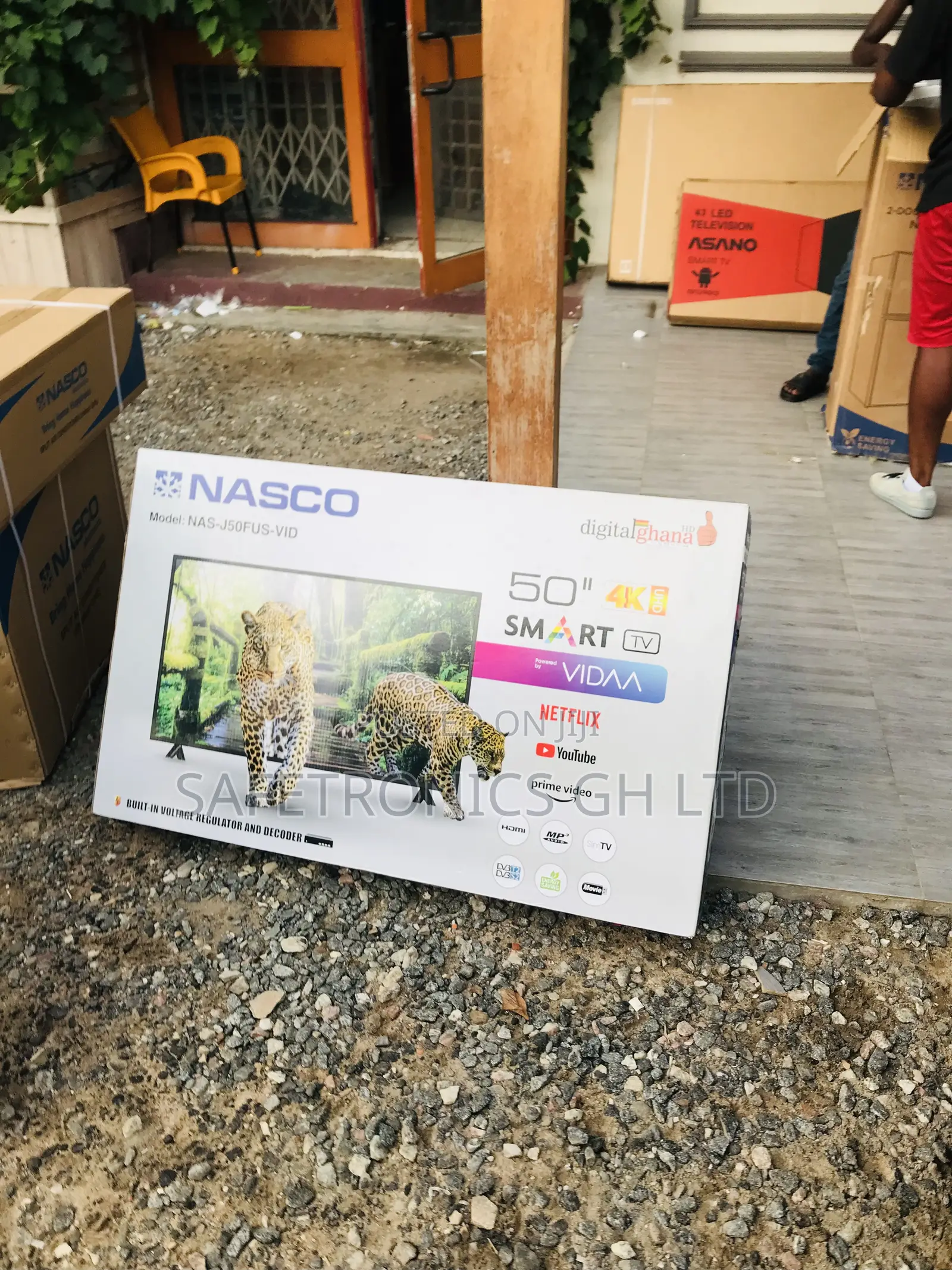 Back Full HD Nasco 50 Inches Glossy Led Smart Tv