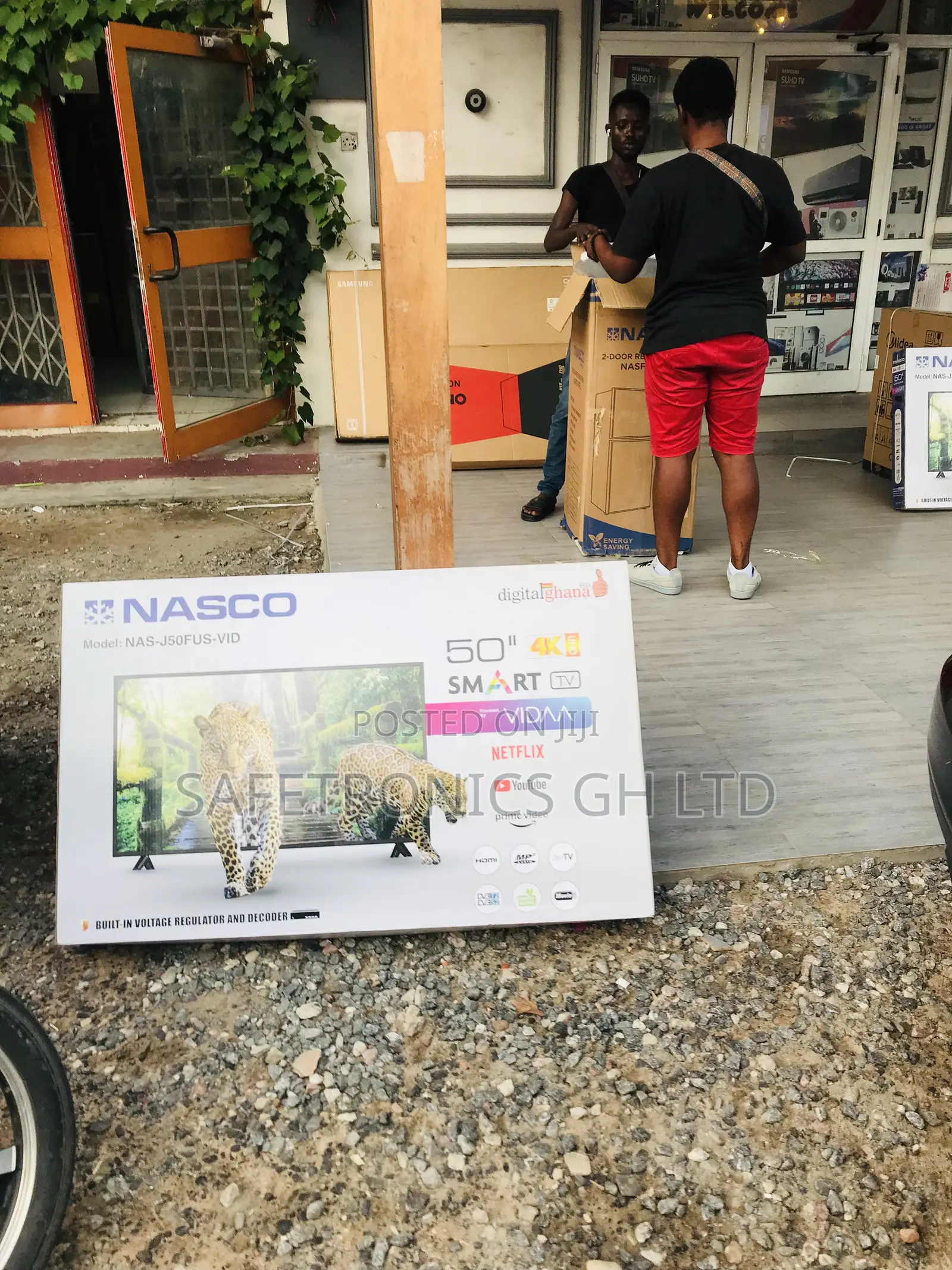Glossy Smart 50 Inches Full HD Nasco Electric Black Tv