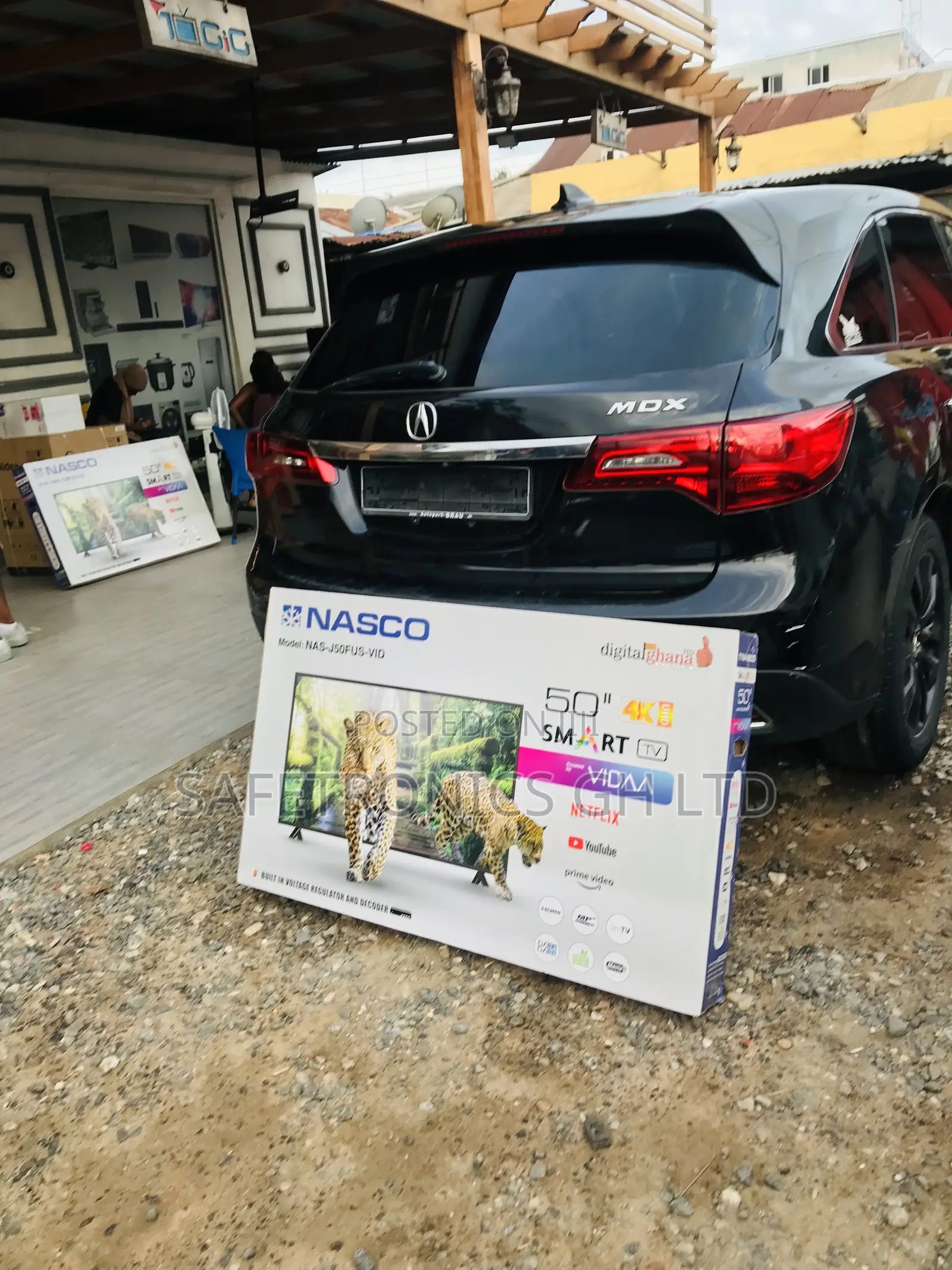 50 Inches Glossy Led Electric Black Smart Full HD Tv