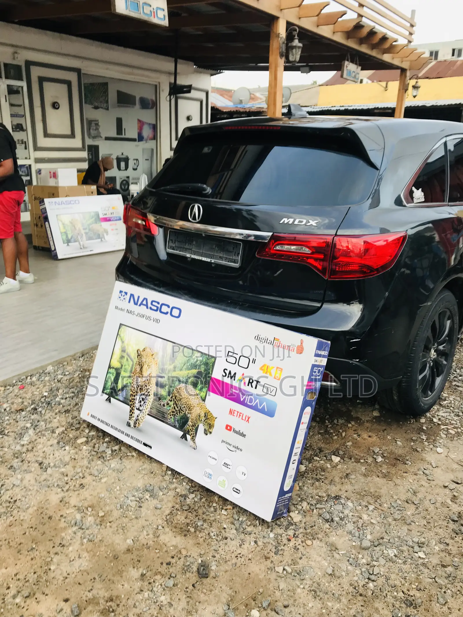 50 Inches Glossy Led Electric Black Smart Full HD Tv