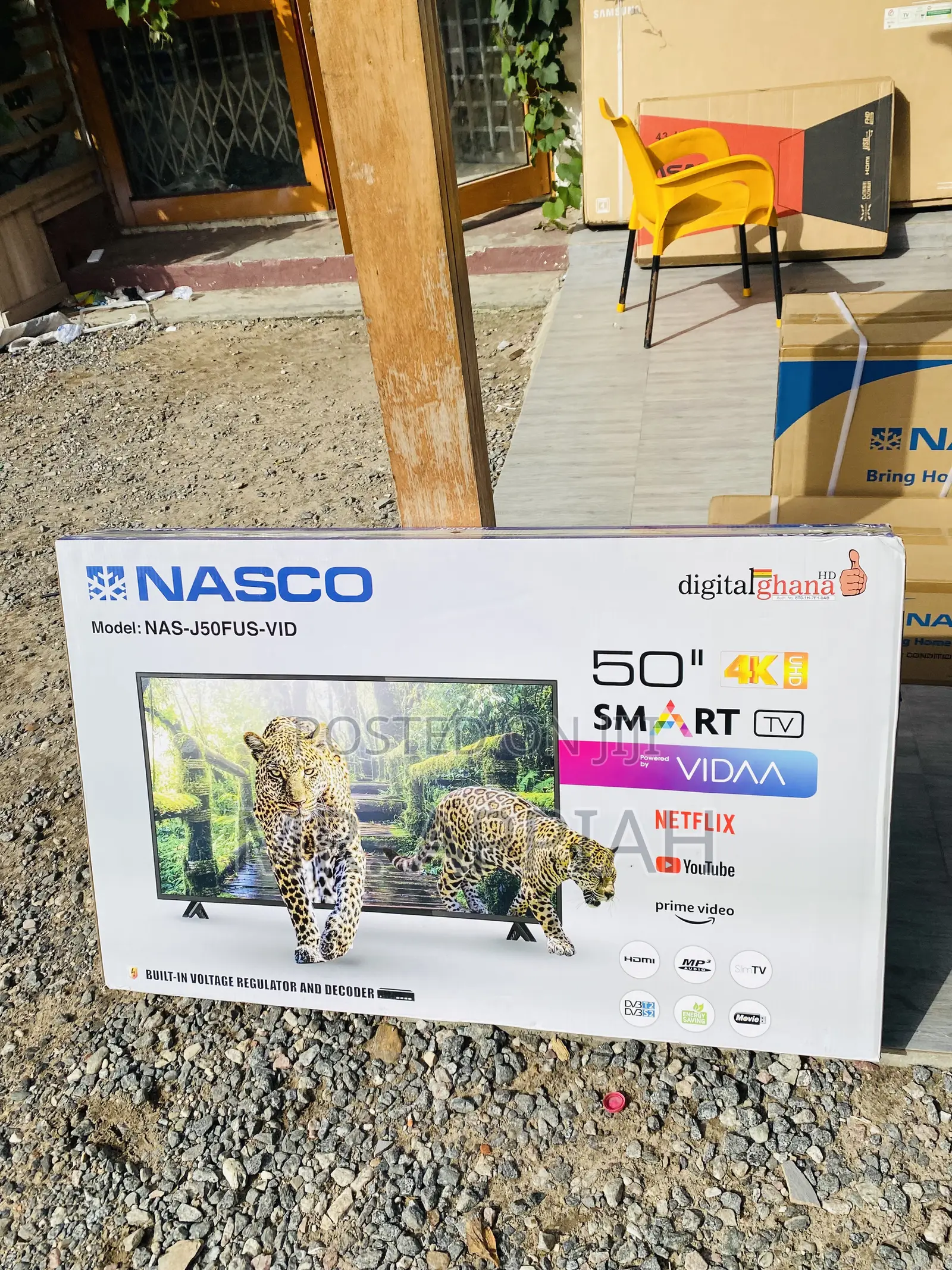 Durable Nasco 50 Inch Led Uhd/ Smart Satellite Tv.