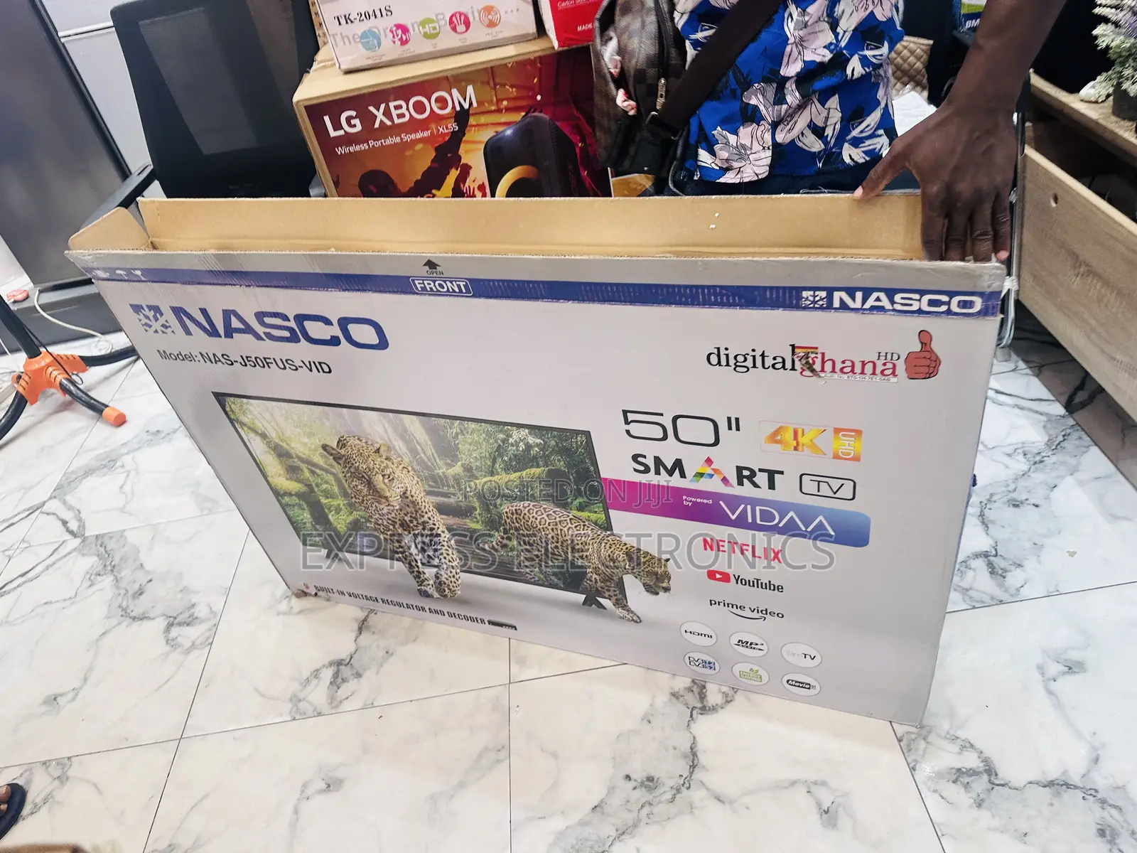 Nasco 50”UHD Smart Glossy LED Screen 