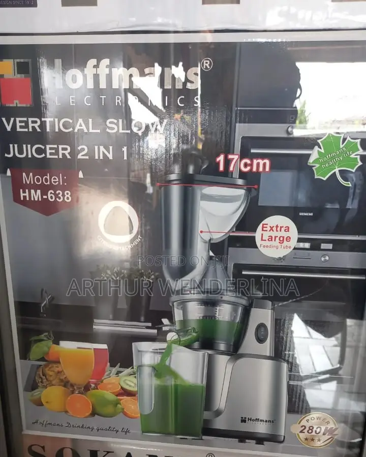 Hoffman 2 in 1 Slow Juicer and Citrus Juicer. Very Quality