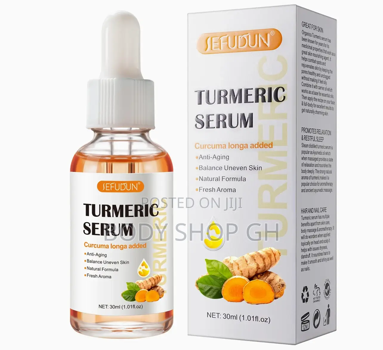 Turmeric Serum for Dark Spot Removal - 100% Natural