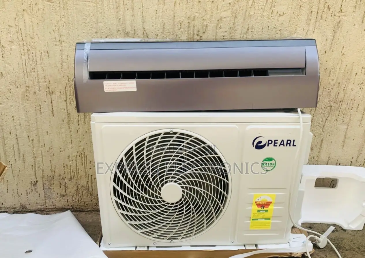 Black New Pearl Air Conditioner 1.5hp Split R410