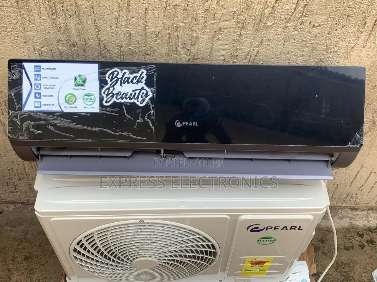Authentic Black Air Conditioner Pearl 1.5hp Split R410