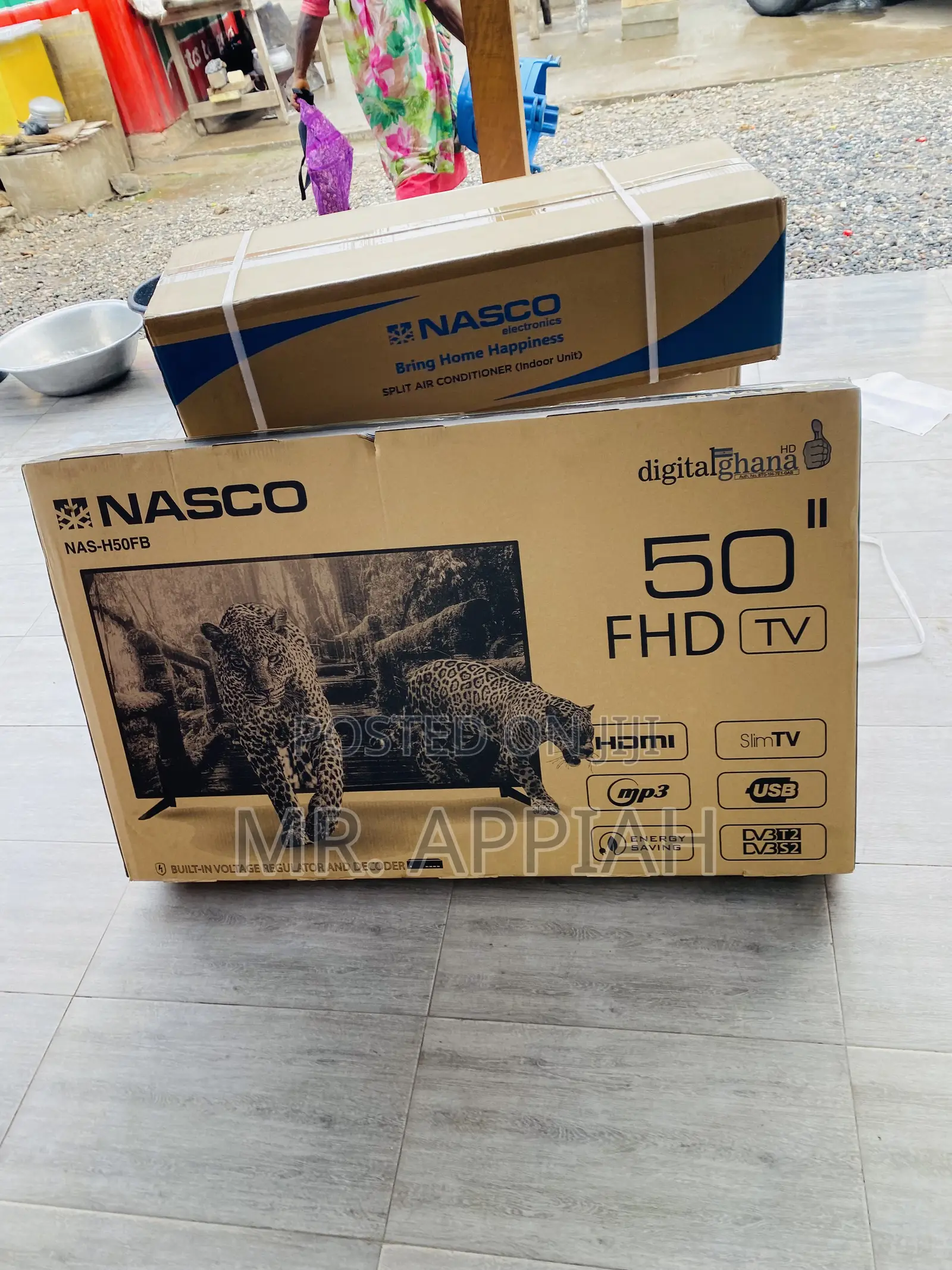 Full HD Nasco 50 Inch Led Digital Satellite Tv(Black).