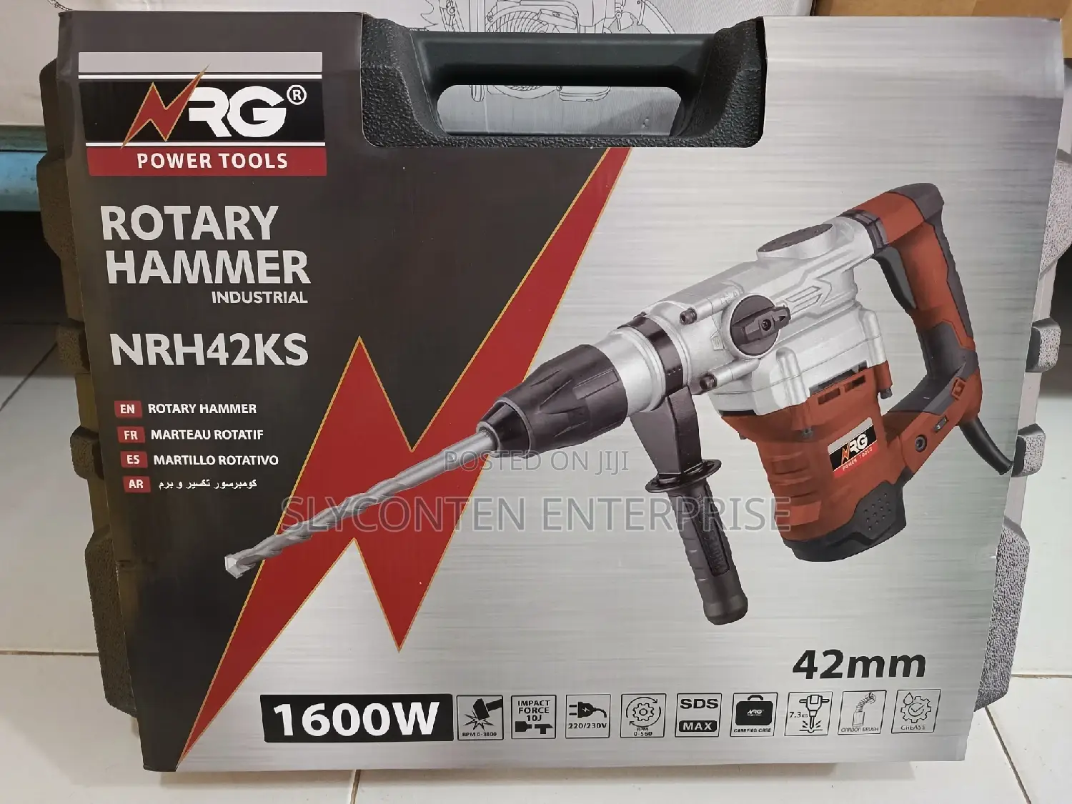 NRG 1600w Drilling Chiseling Machine