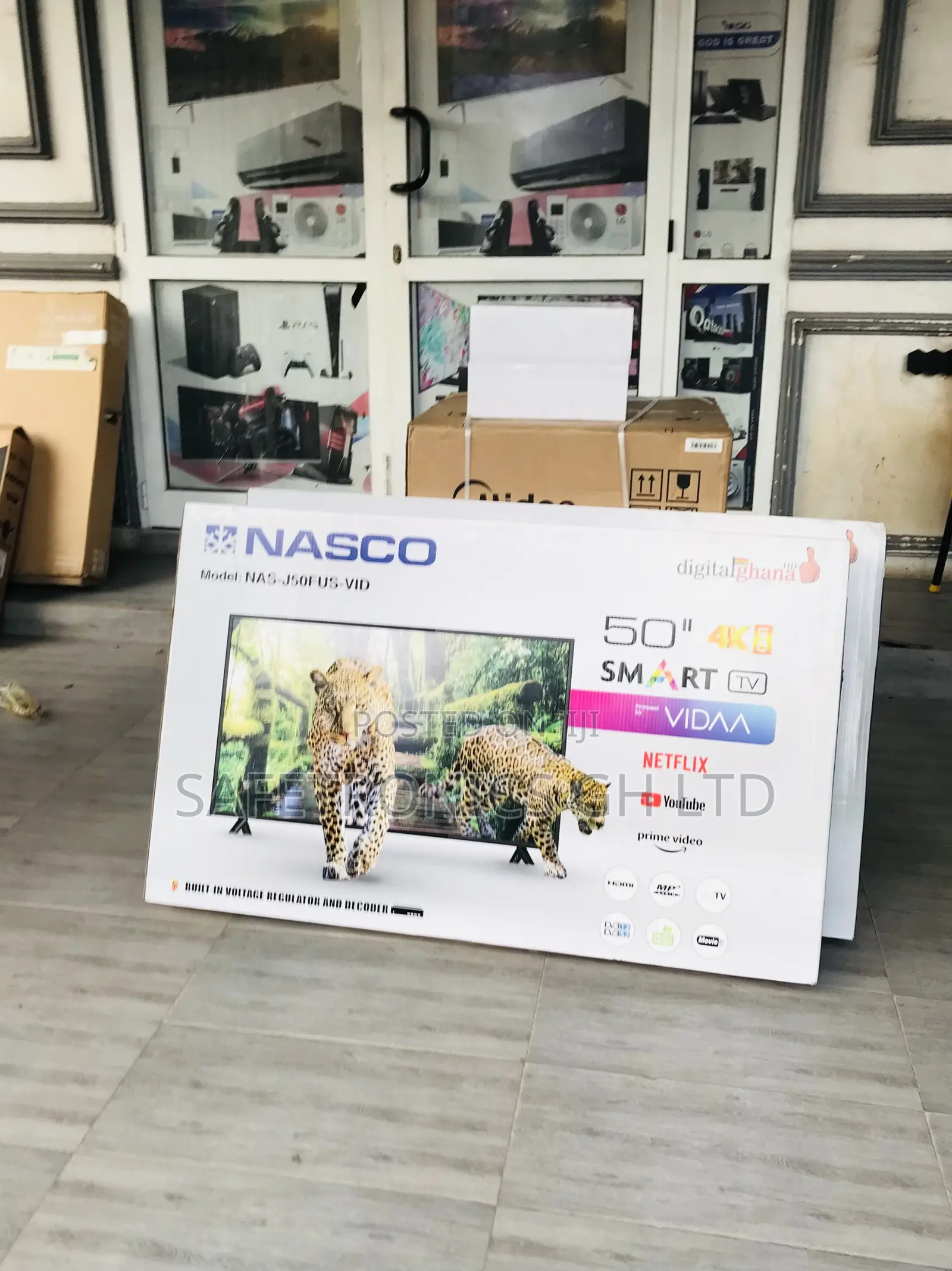 50 Inches Glossy Led Smart Nasco UHD Tv