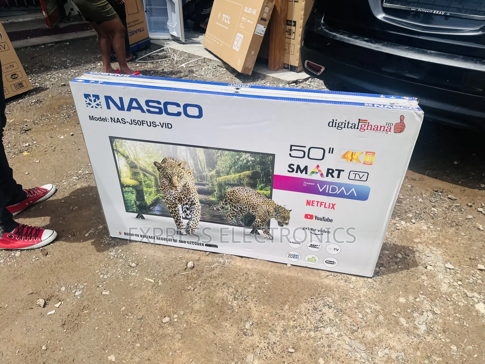 Slim Uhd Smart Glossy Screen Nasco 50”Tv