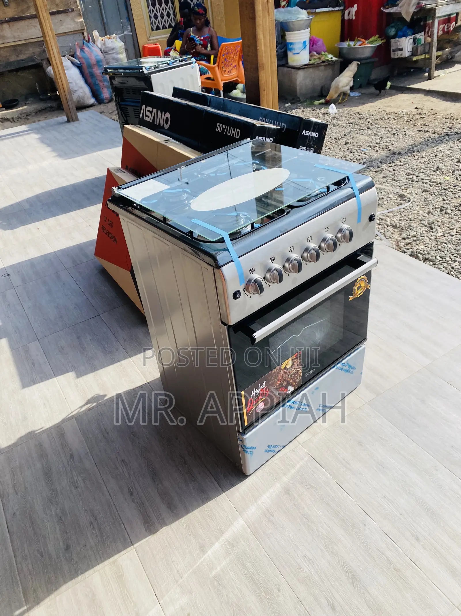 Quality Ferre 60x60 4 Gas Burner Auto Ignition(Gray).