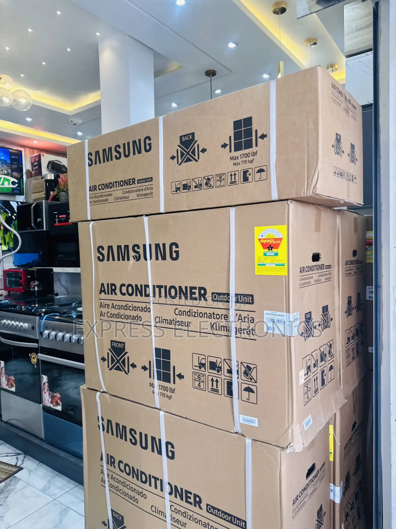 Gold Fin Split R410 Gas Samsung 2.5hp AC