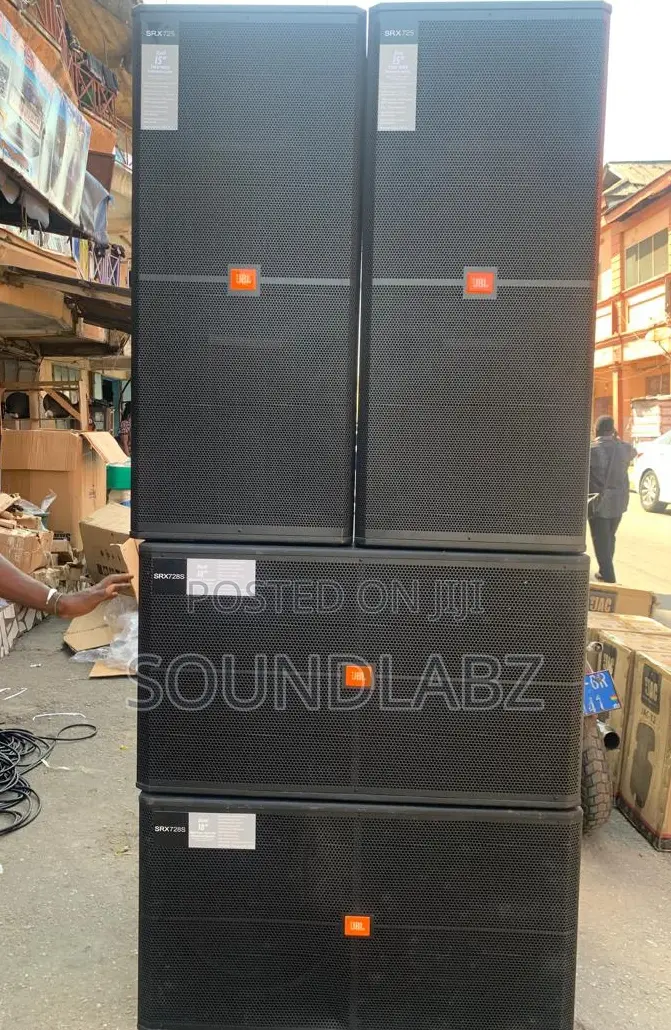 Jbl Double Bass And Mid Range Speakers (Full Set)