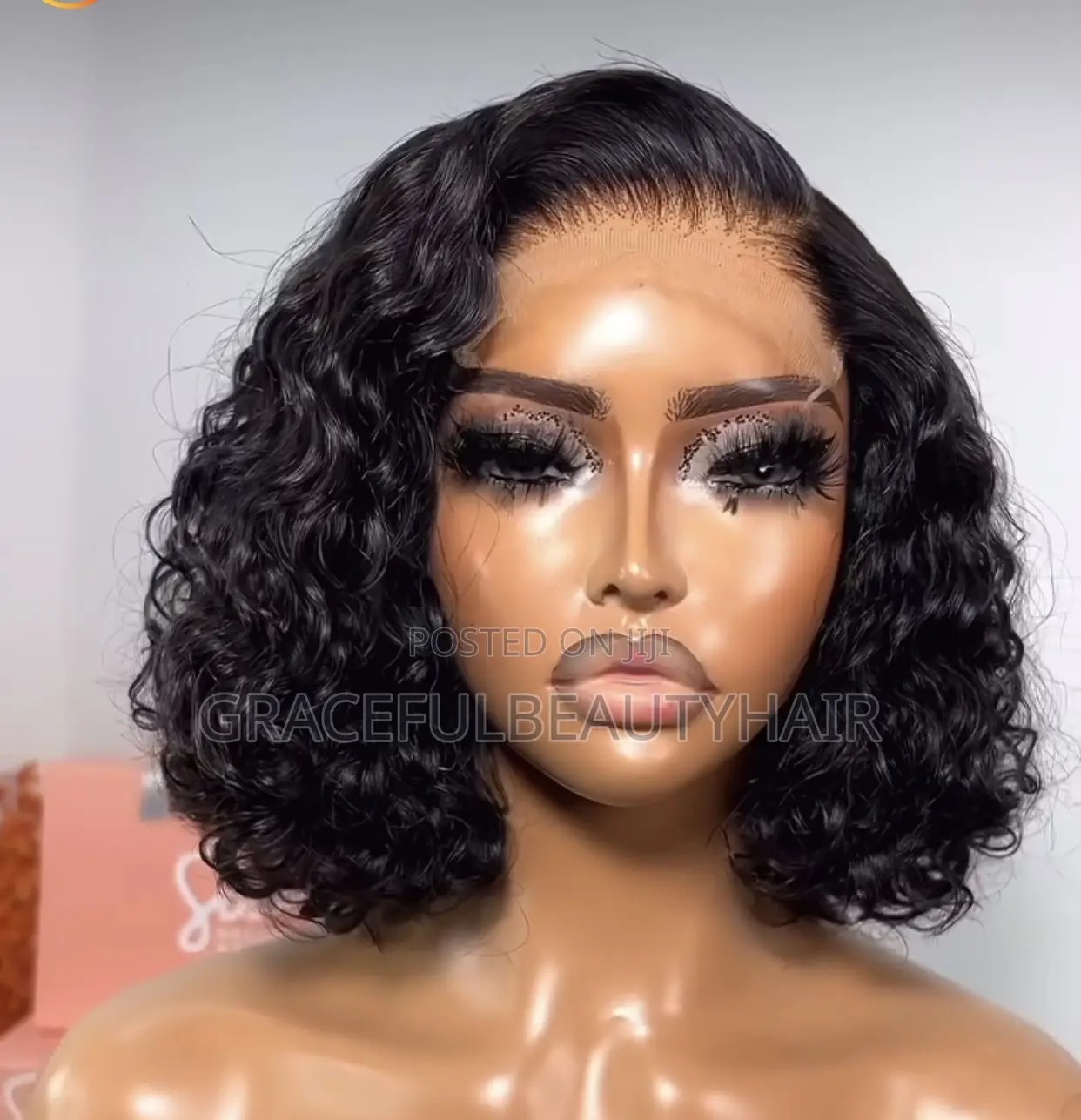 10 Inches Double Drawn Water Curls Wig Cap