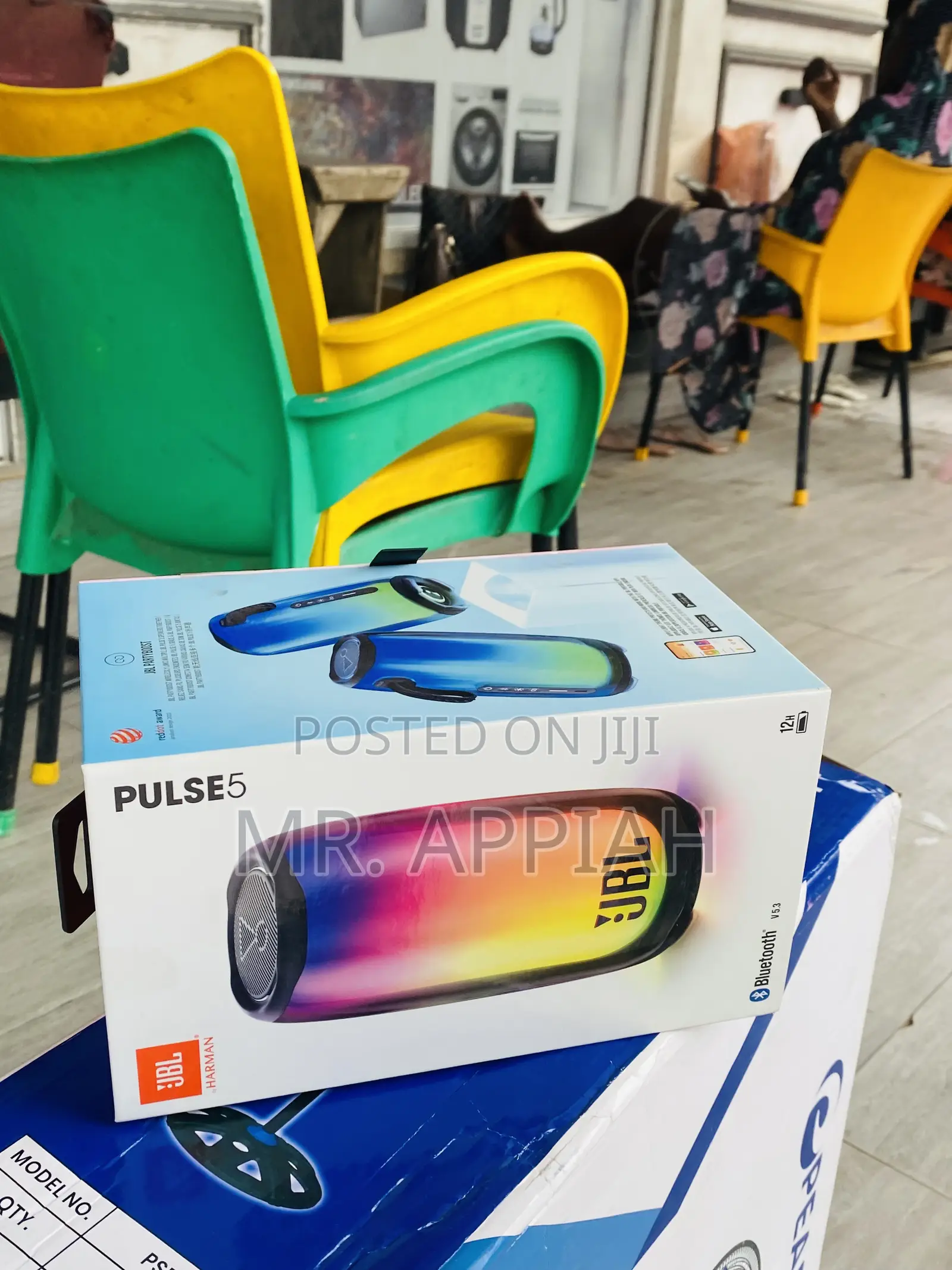 Sleek JBL Pulse 5 Bluetooth Speaker + Dazzling Light.