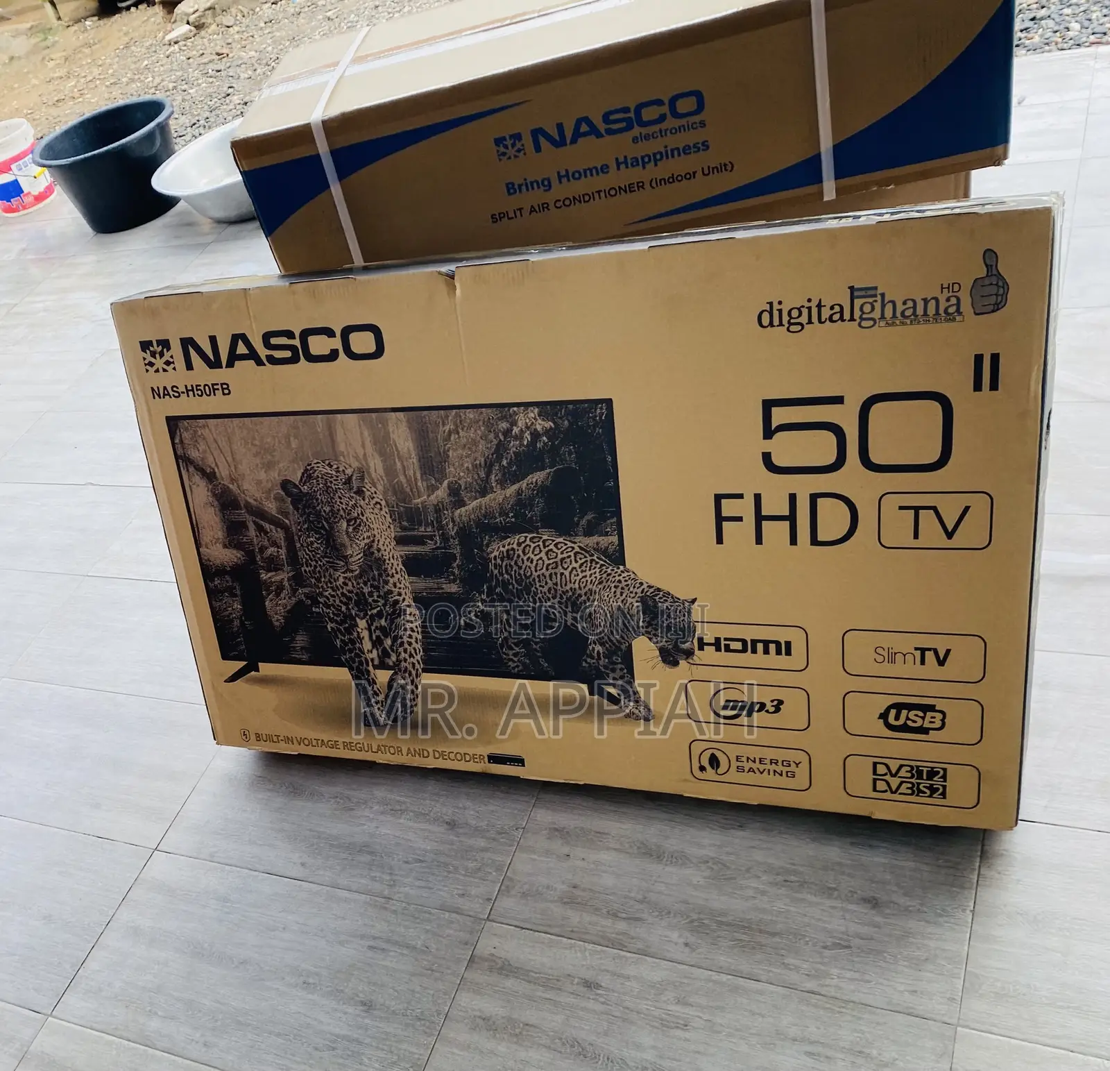 FHD Nasco 50 Inch Digital Satellite Tv(Black).