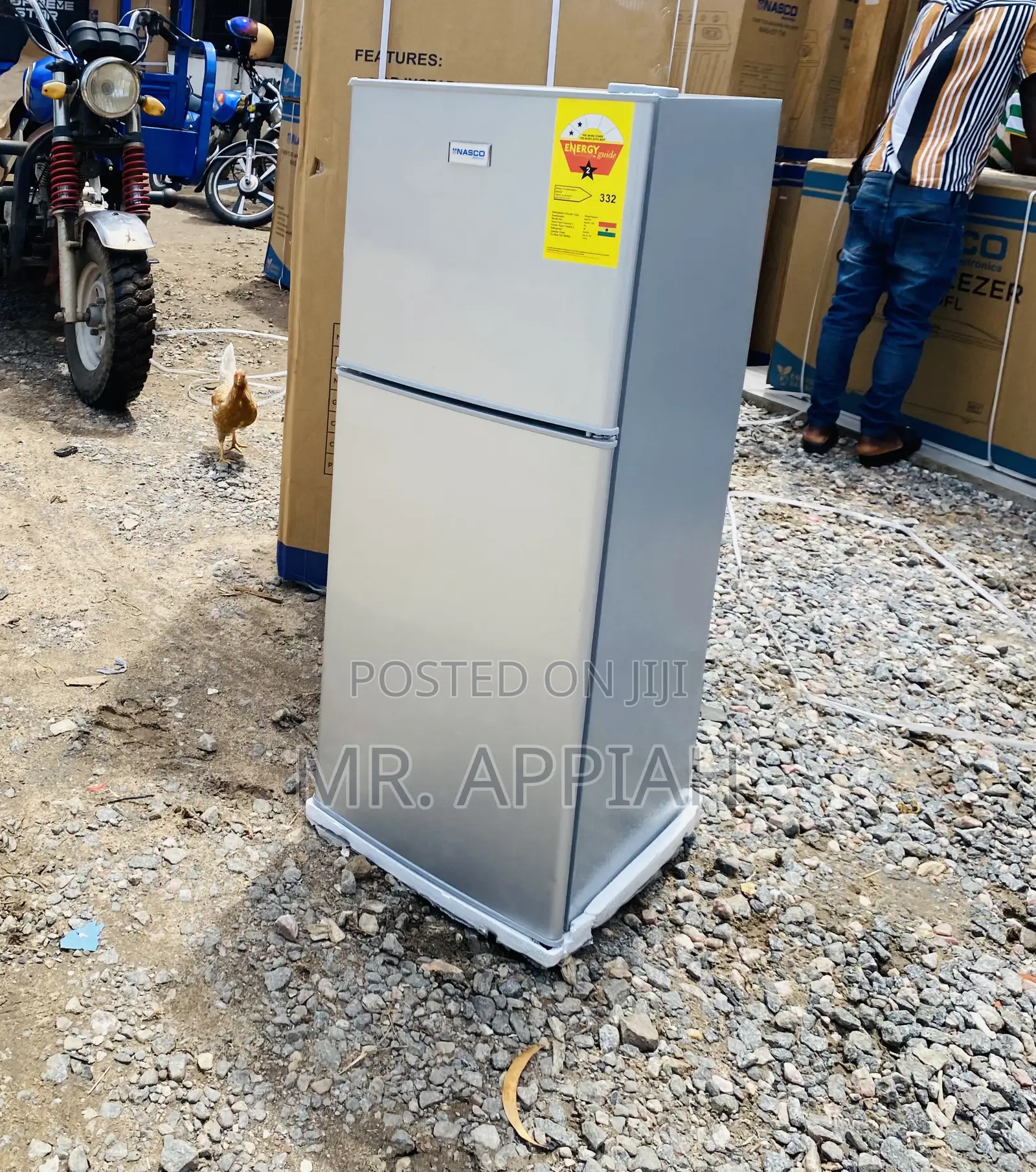 112ltr Nasco Double Door Electric Refrigerator Nasf2-13 Fl.
