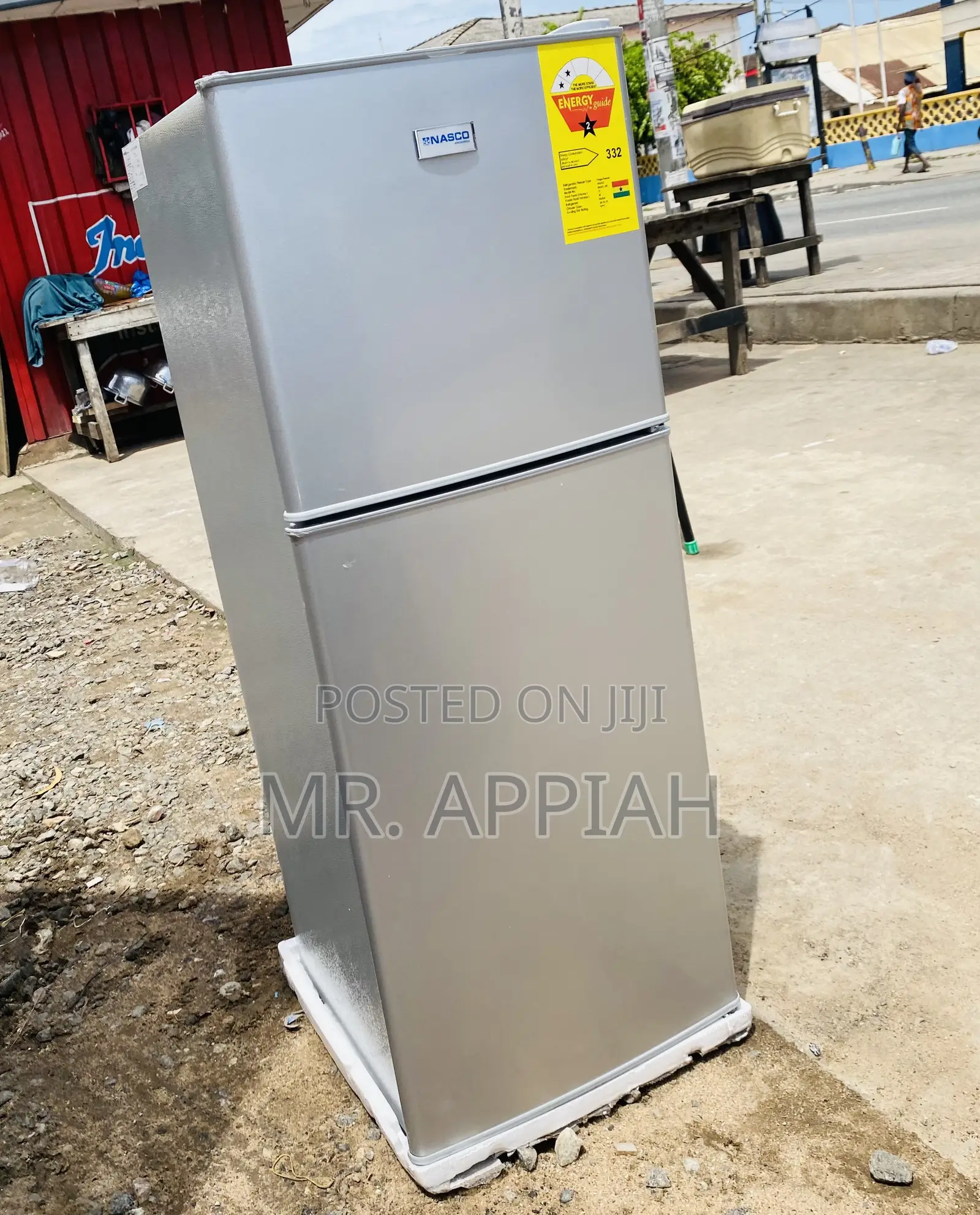 Classic Nasco Nasf2-13 Fl 2 Door Top Freezer Fridge(Gray).