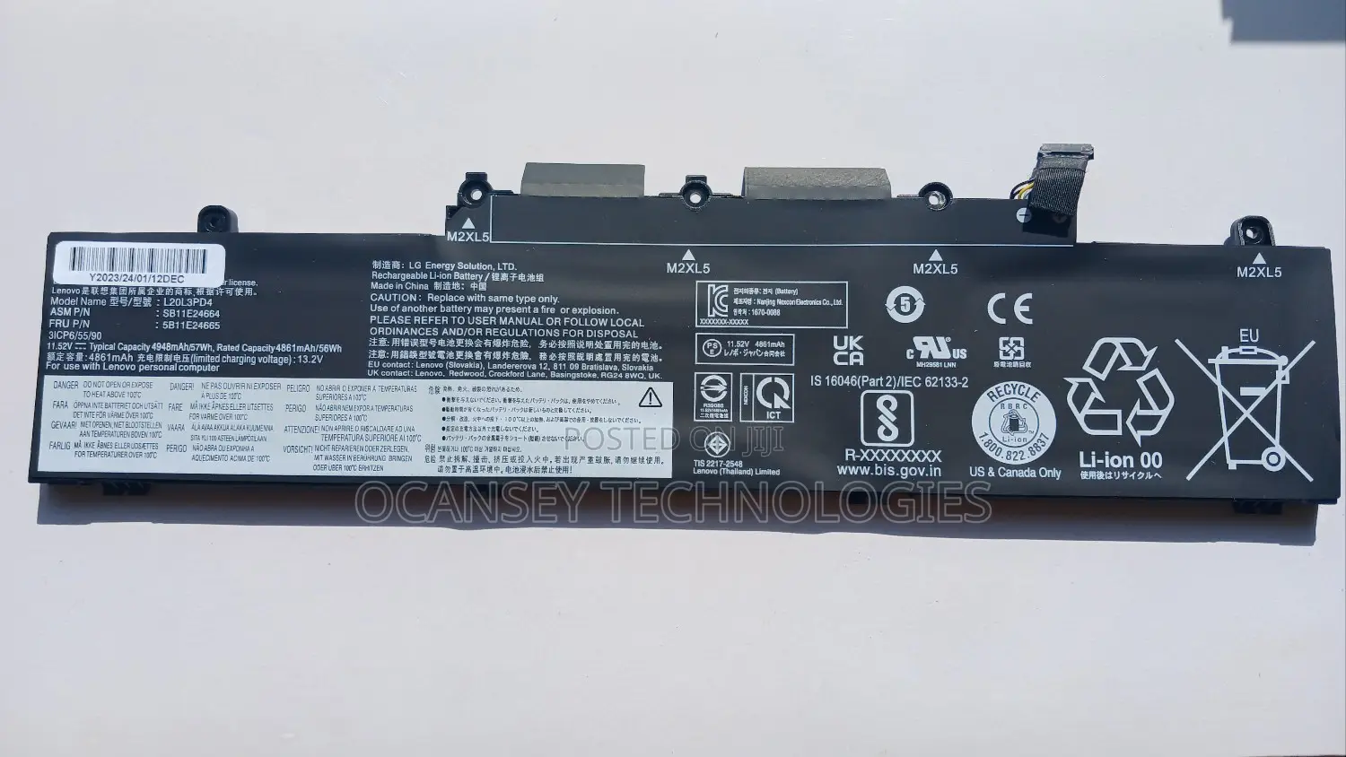 Original Lenovo L20l3pd4 Battery for E14 E15 3rd 4th Gen