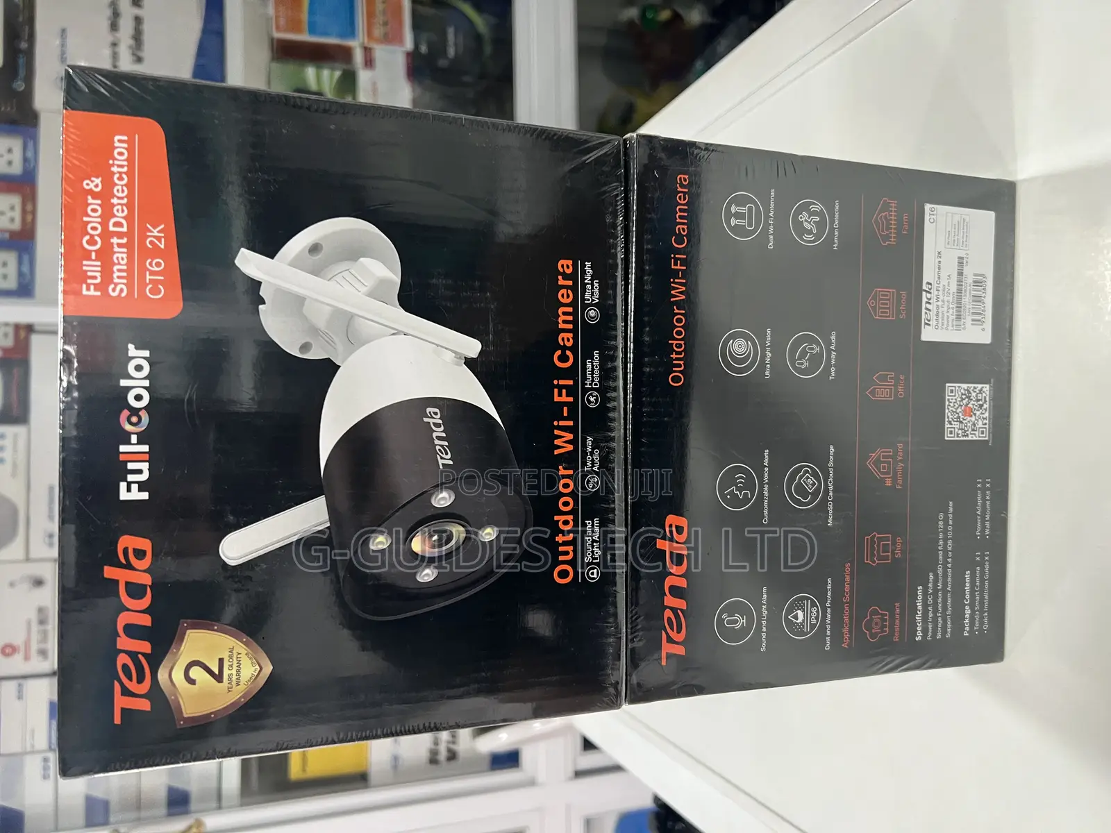 Tenda Outdoor Wi-Fi Camera Full-Color and Smart Detection Ct6 