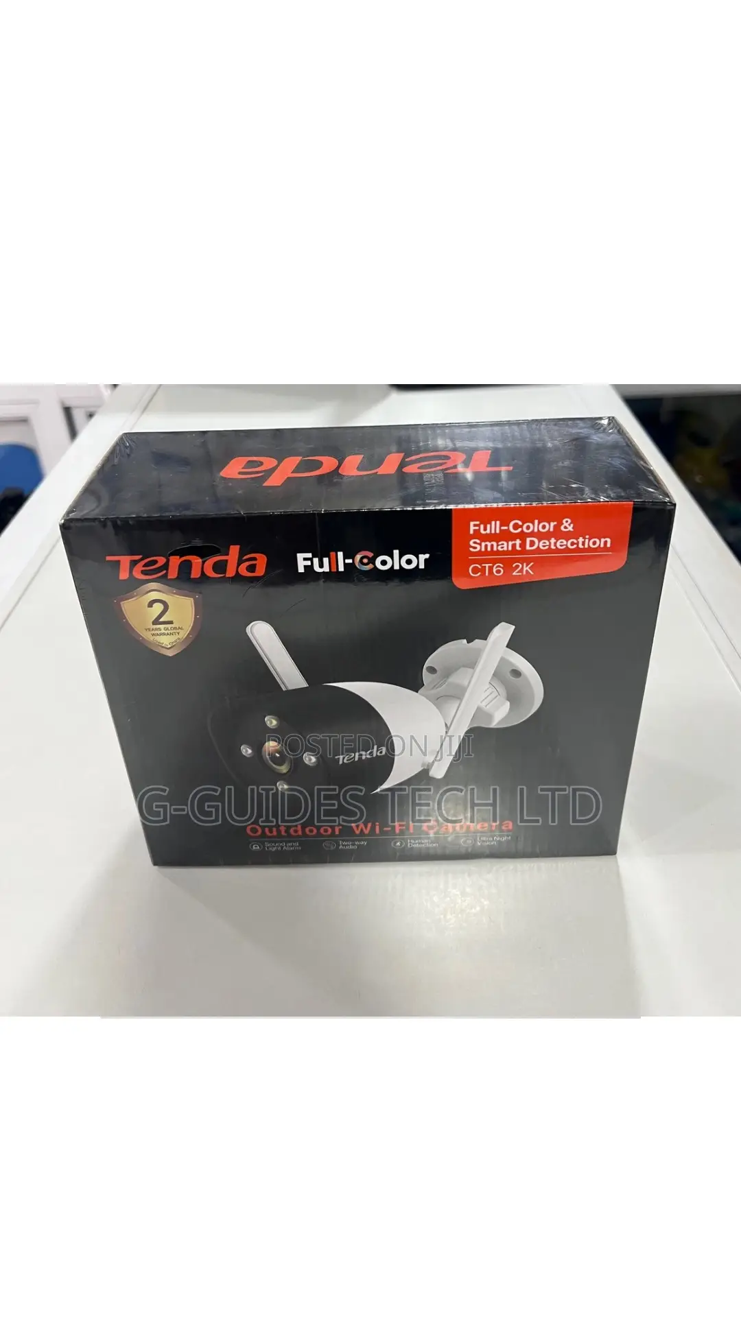 Tenda Outdoor Wi-Fi Camera Full-Color and Smart Detection Ct6 