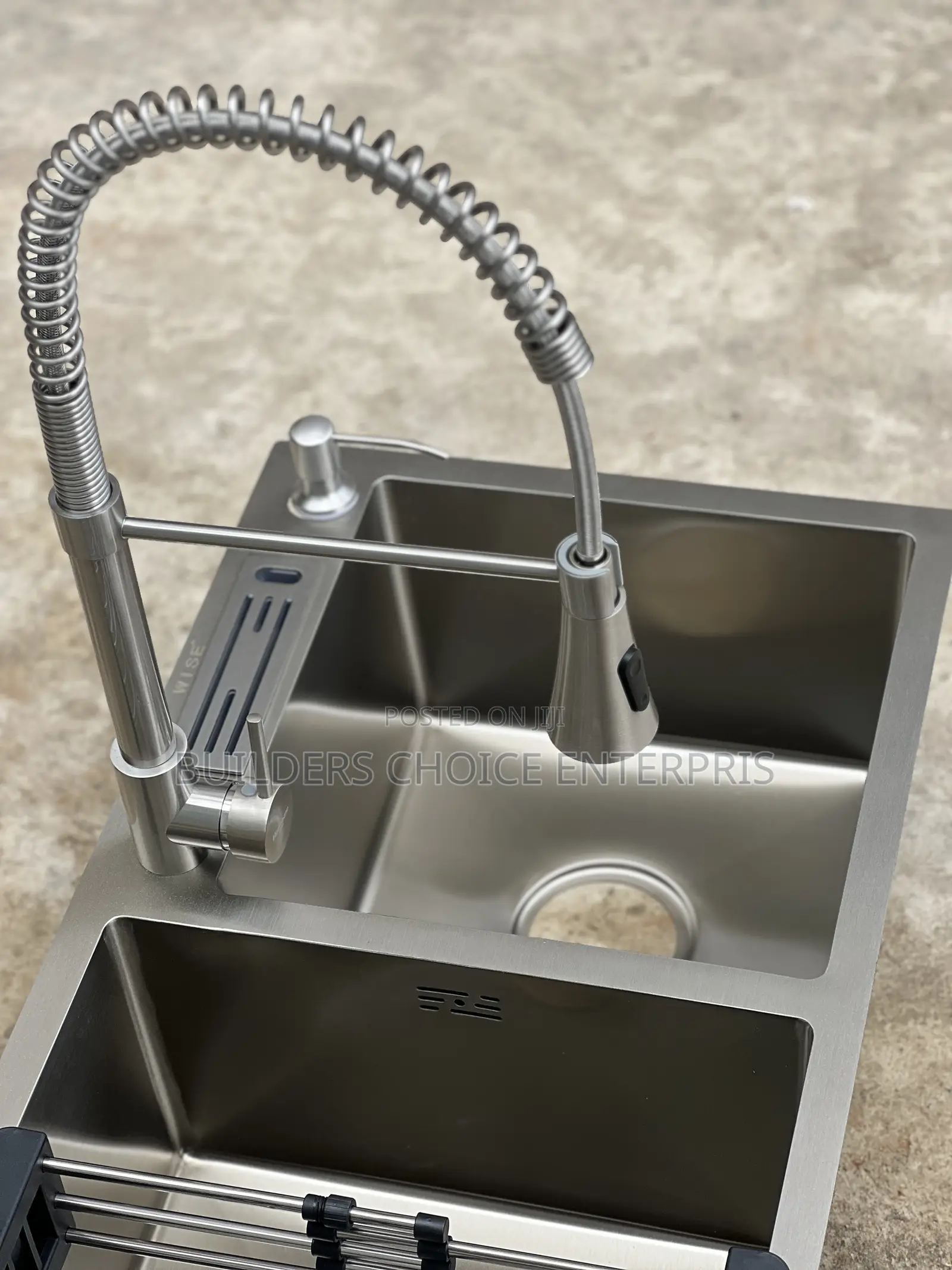 Stainless Steel Double Sink Complete Set